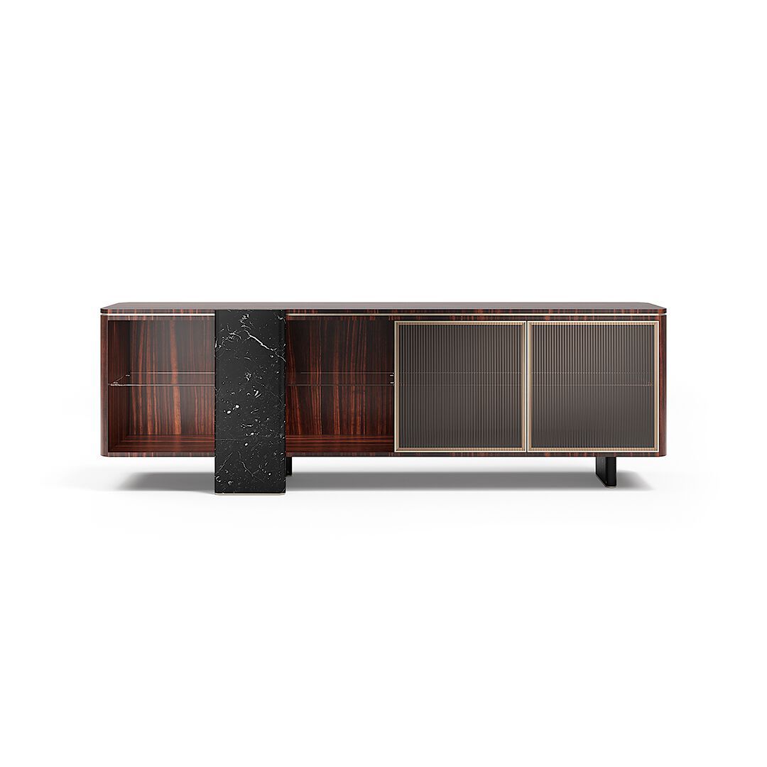 AURELIA by Capital Collection - Madia in legno e vetro con ante a battente - 12