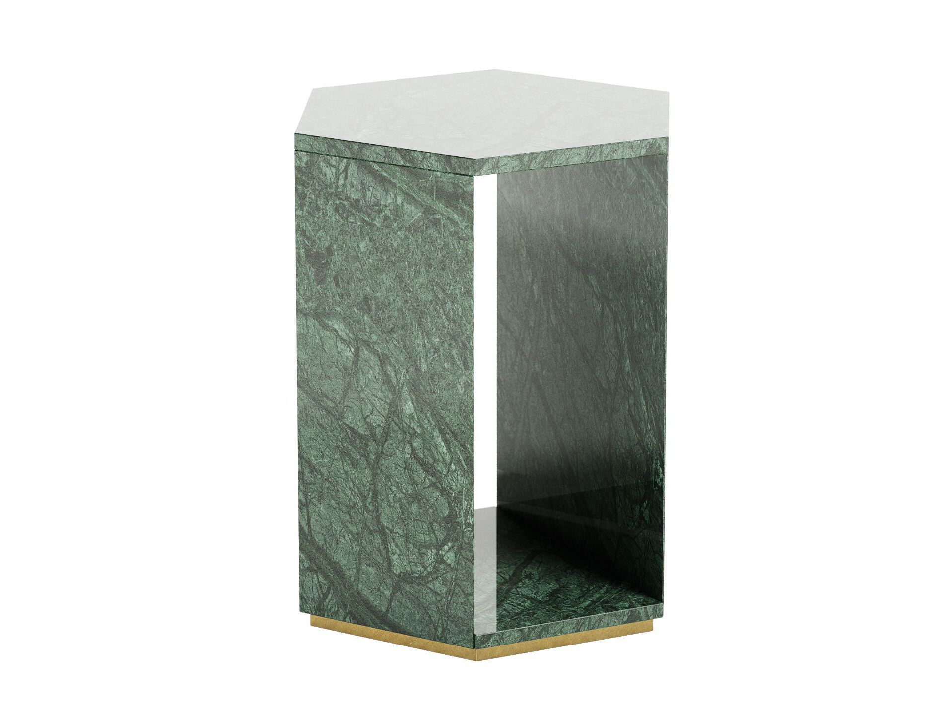 DEDALO by Capital Collection - Tavolino alto esagonale in marmo - 2