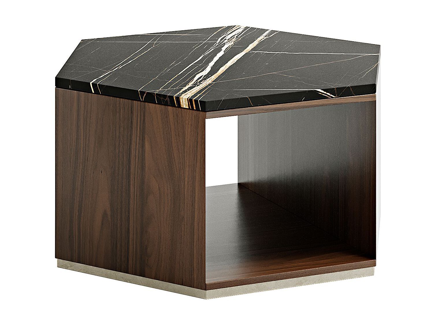 DEDALO by Capital Collection - Tavolino in legno con piano in marmo
