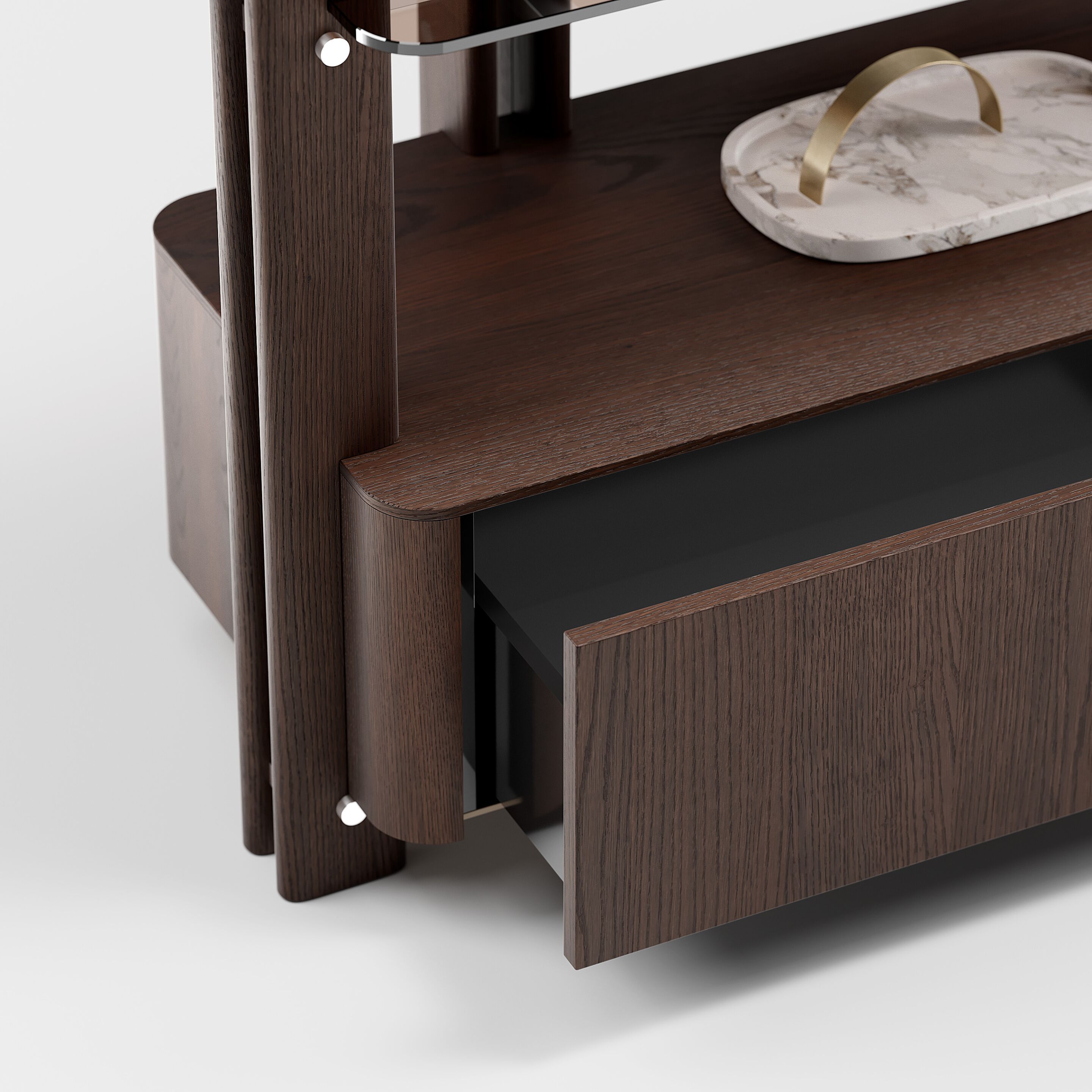 DIESIS B by Capital Collection - Libreria bifacciale in legno - 8
