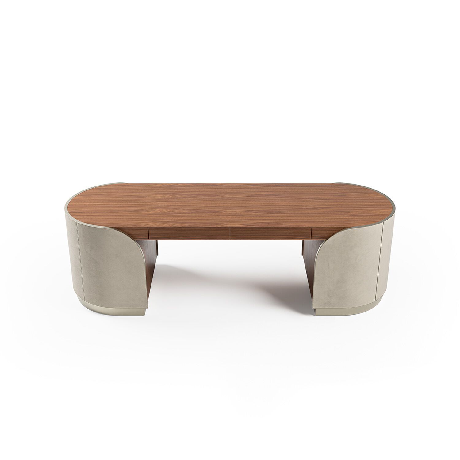 DUNA PLUS by Capital Collection - Scrivania in pelle con cassetti - 10