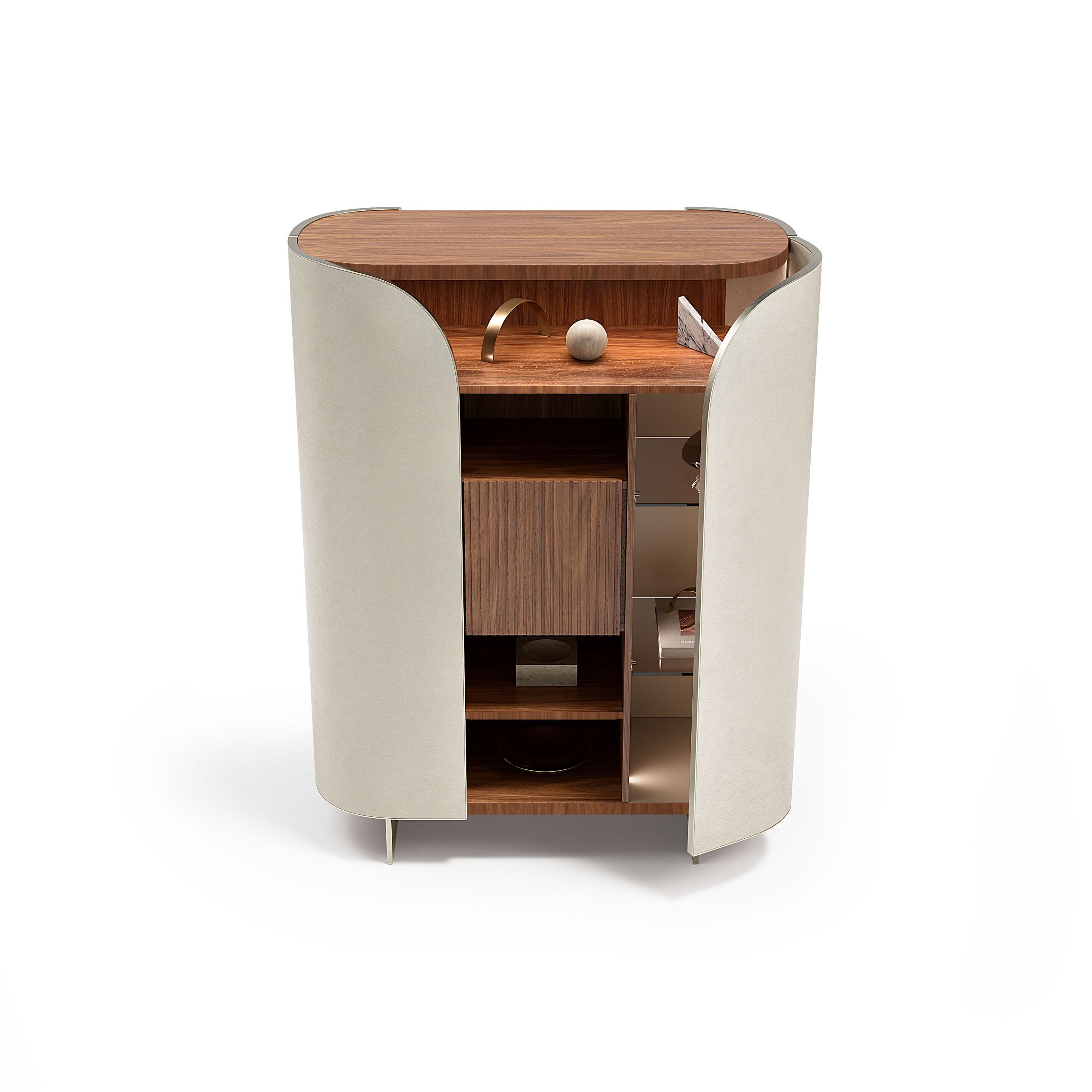 DUNA by Capital Collection - Credenza in pelle con ante a battente - 18