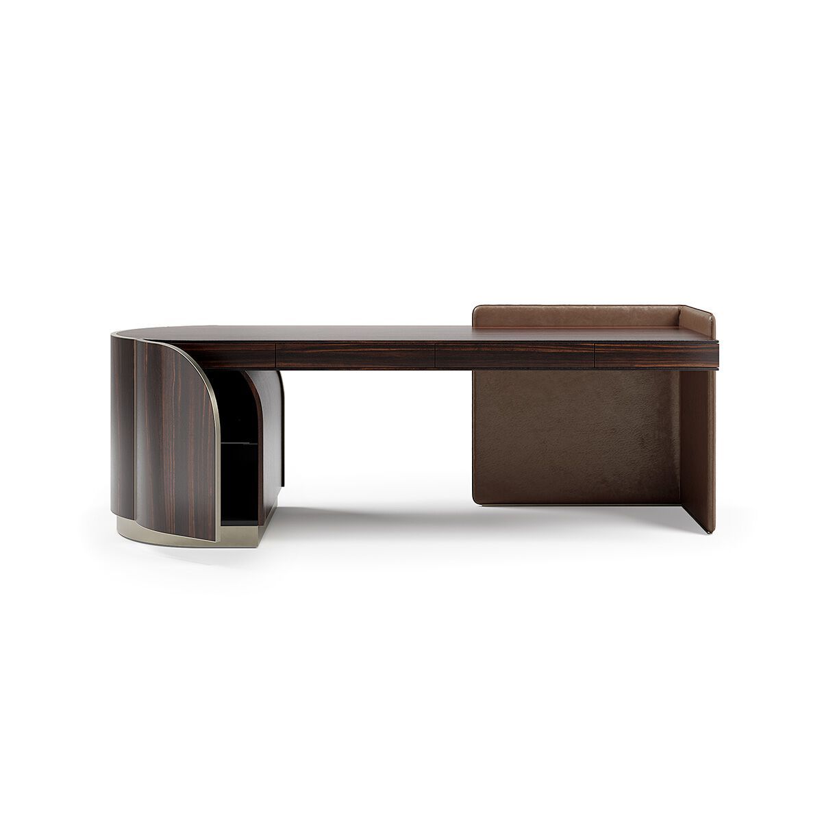 DUNA by Capital Collection - Scrivania in pelle con cassetti - 14