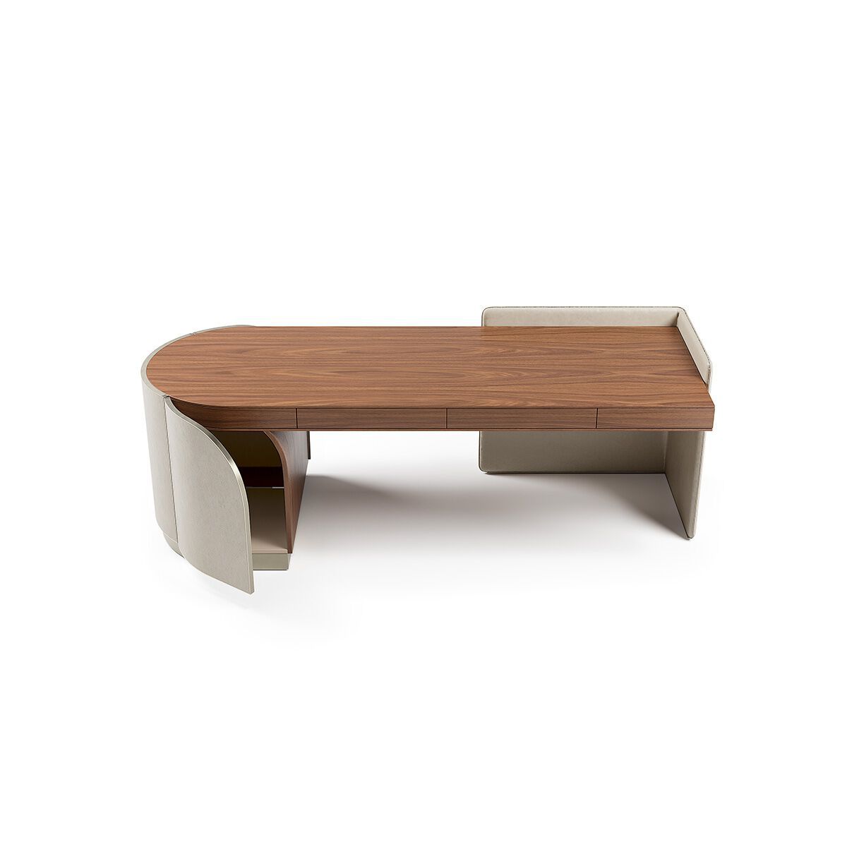 DUNA by Capital Collection - Scrivania in pelle con cassetti - 17