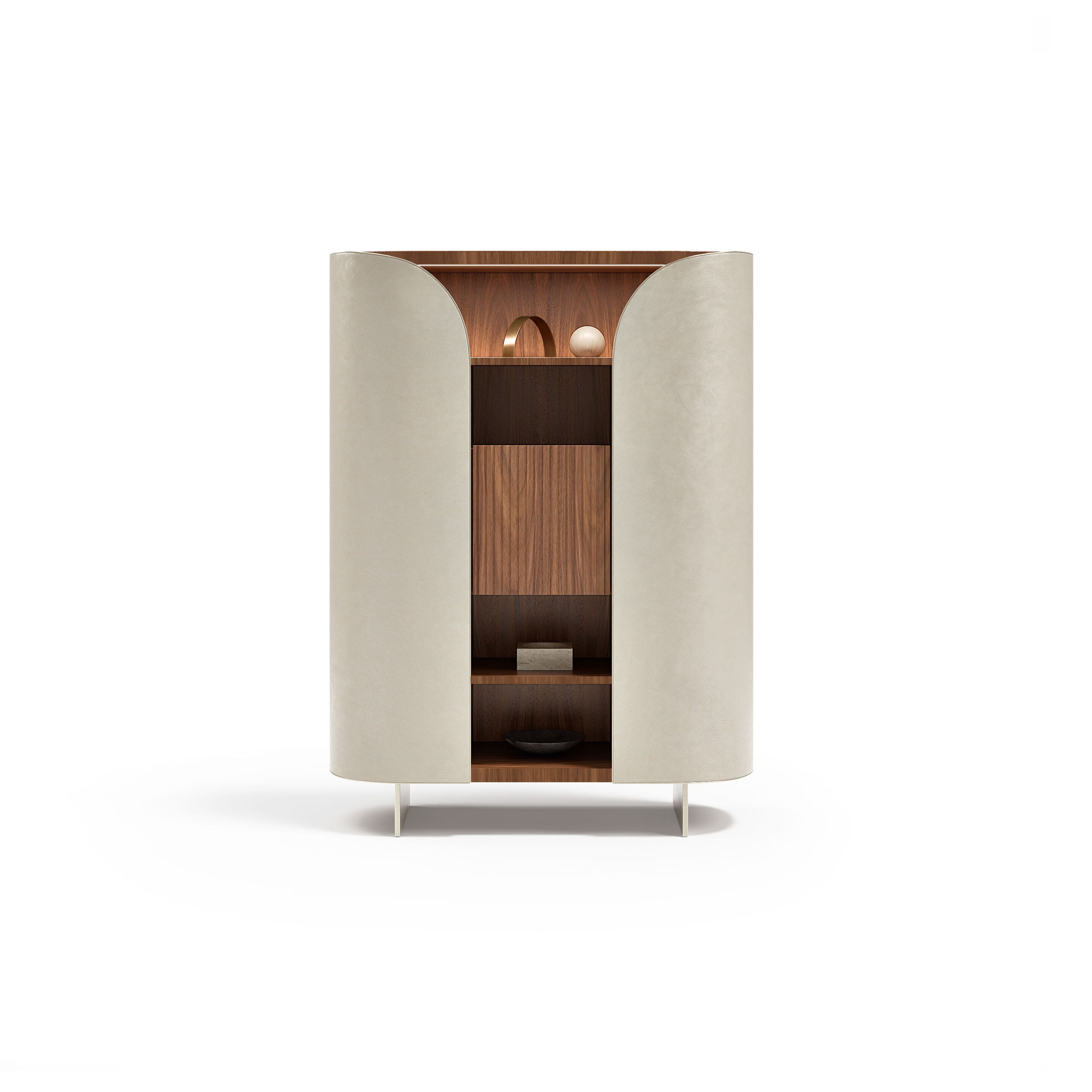 DUNA by Capital Collection - Credenza in pelle con ante a battente - 14