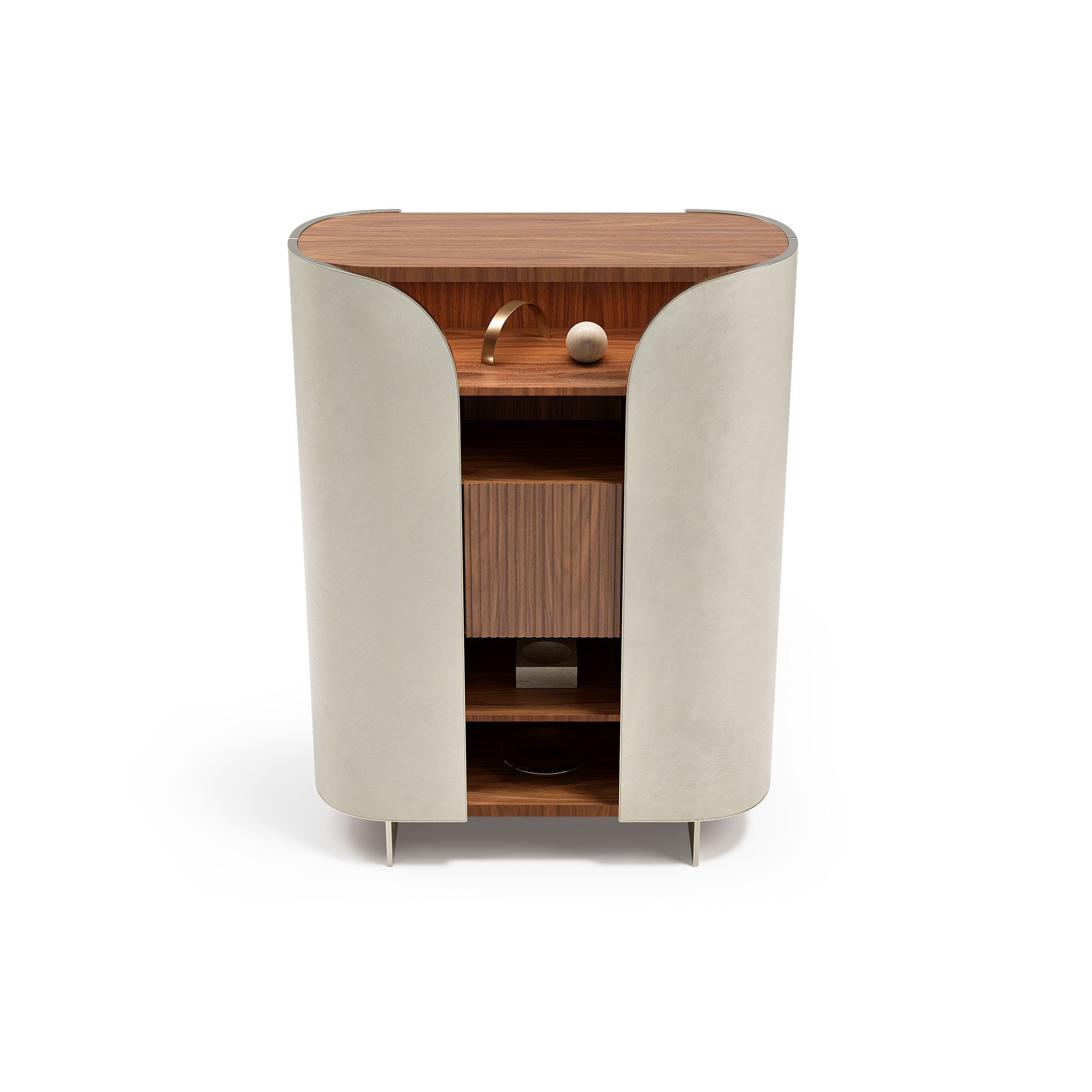 DUNA by Capital Collection - Credenza in pelle con ante a battente - 16