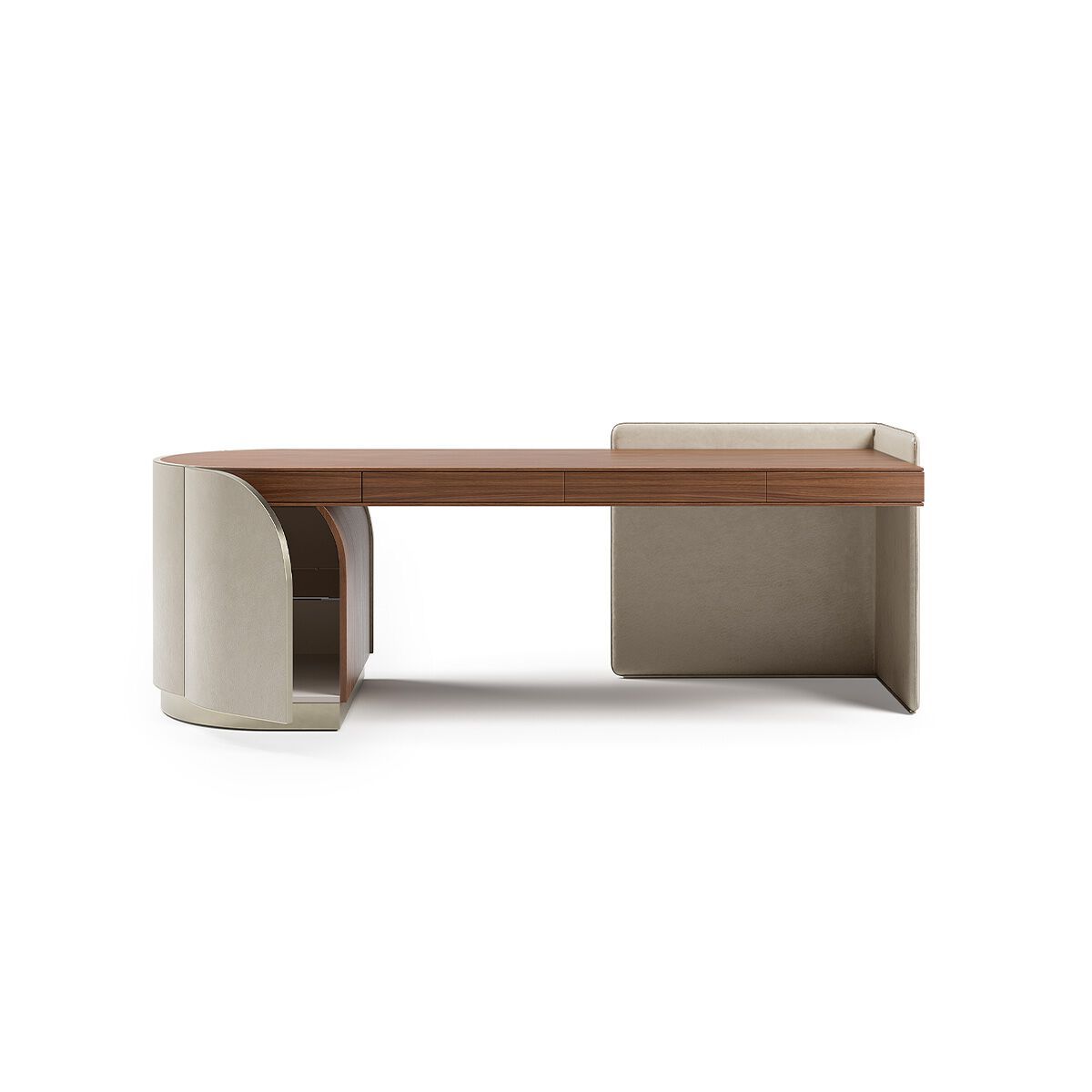 DUNA by Capital Collection - Scrivania in pelle con cassetti - 26