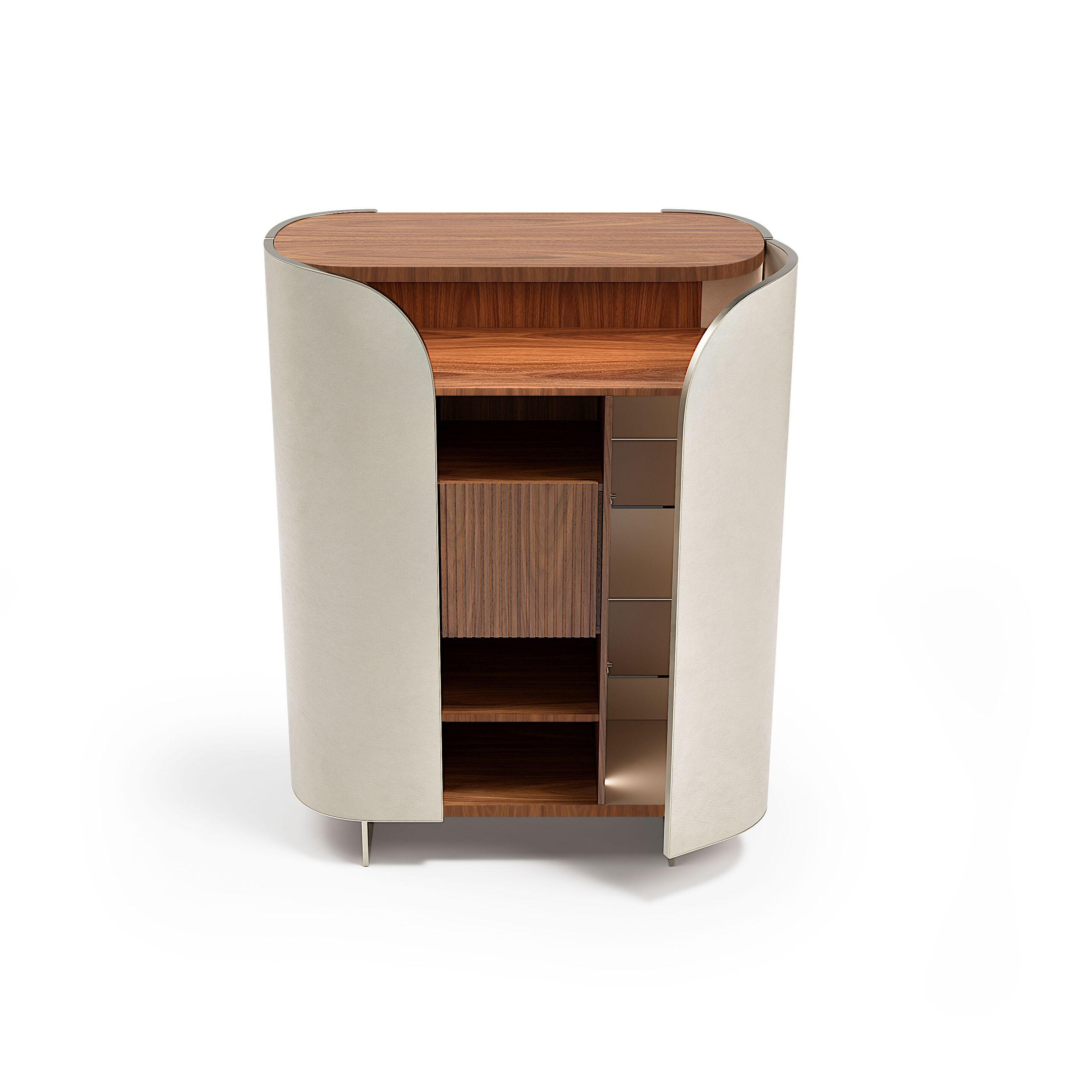 DUNA by Capital Collection - Credenza in pelle con ante a battente - 17