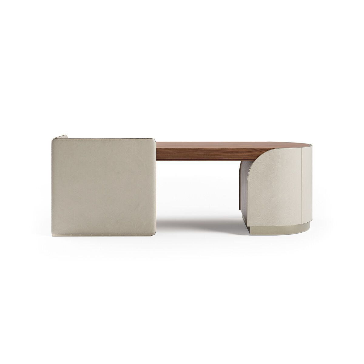 DUNA by Capital Collection - Scrivania in pelle con cassetti - 20
