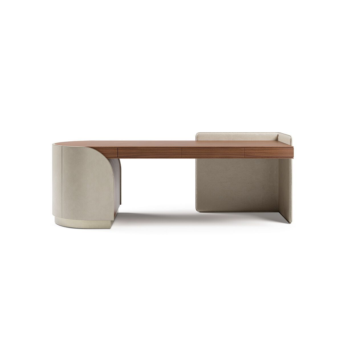 DUNA by Capital Collection - Scrivania in pelle con cassetti - 25
