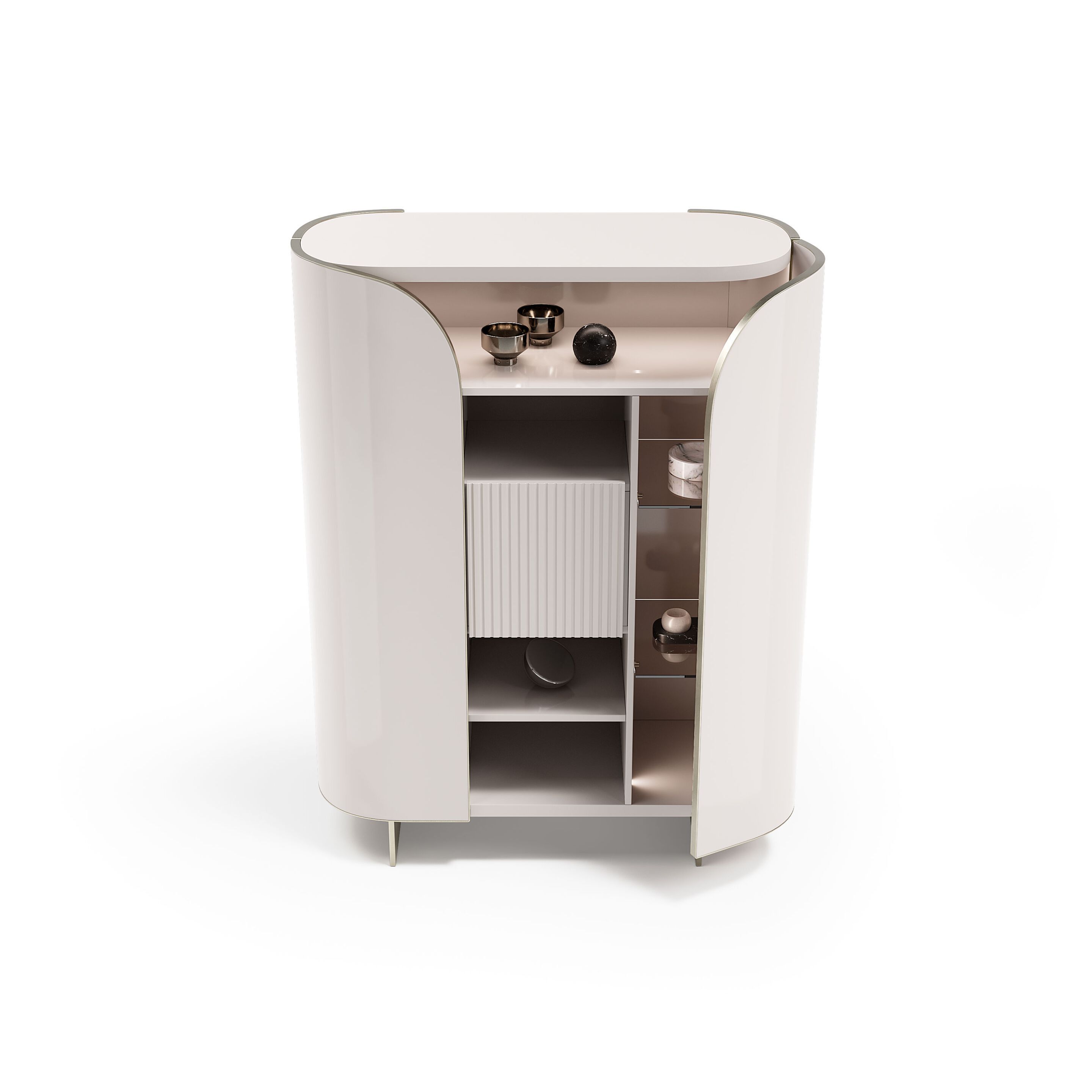 DUNA by Capital Collection - Credenza in pelle con ante a battente - 32
