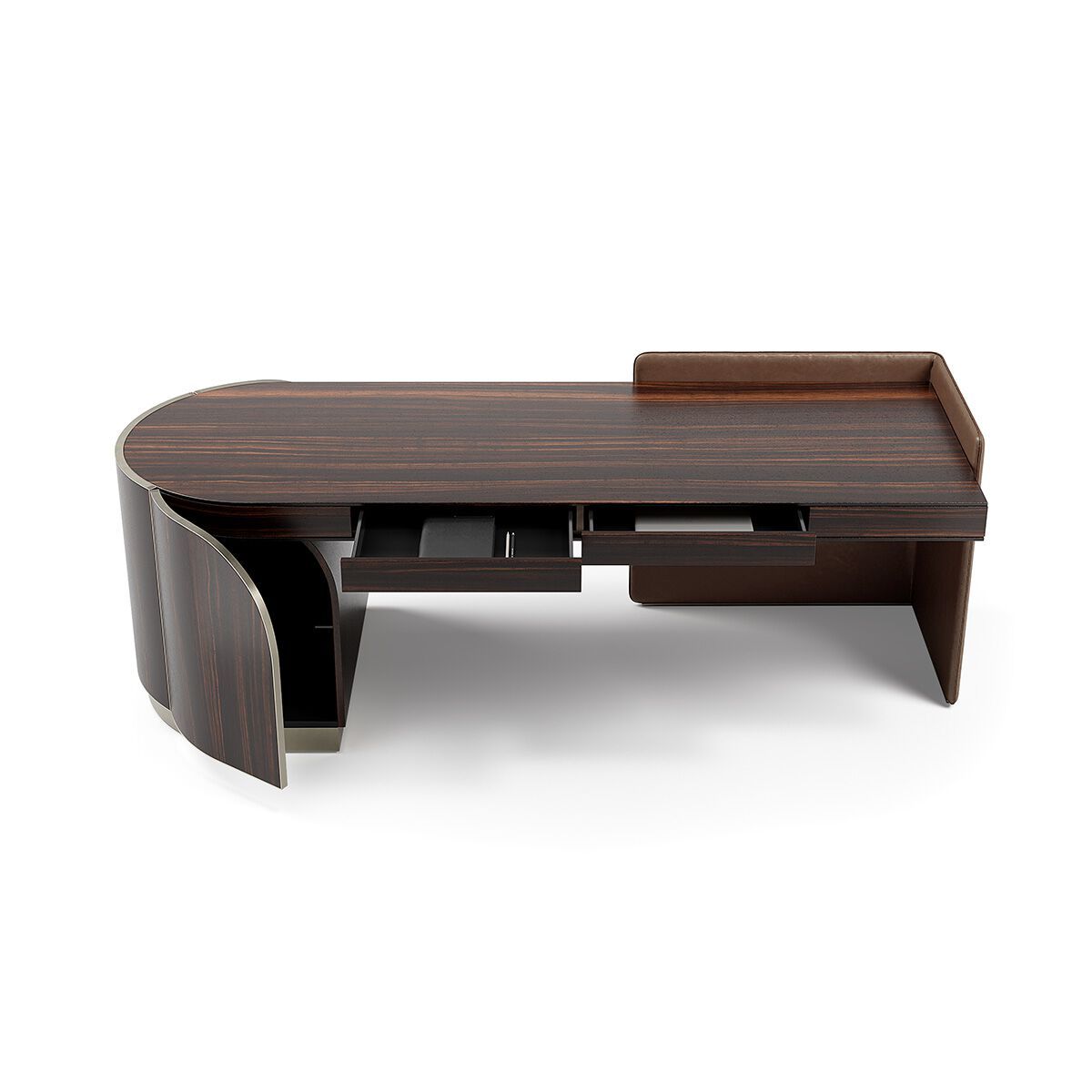 DUNA by Capital Collection - Scrivania in pelle con cassetti - 13