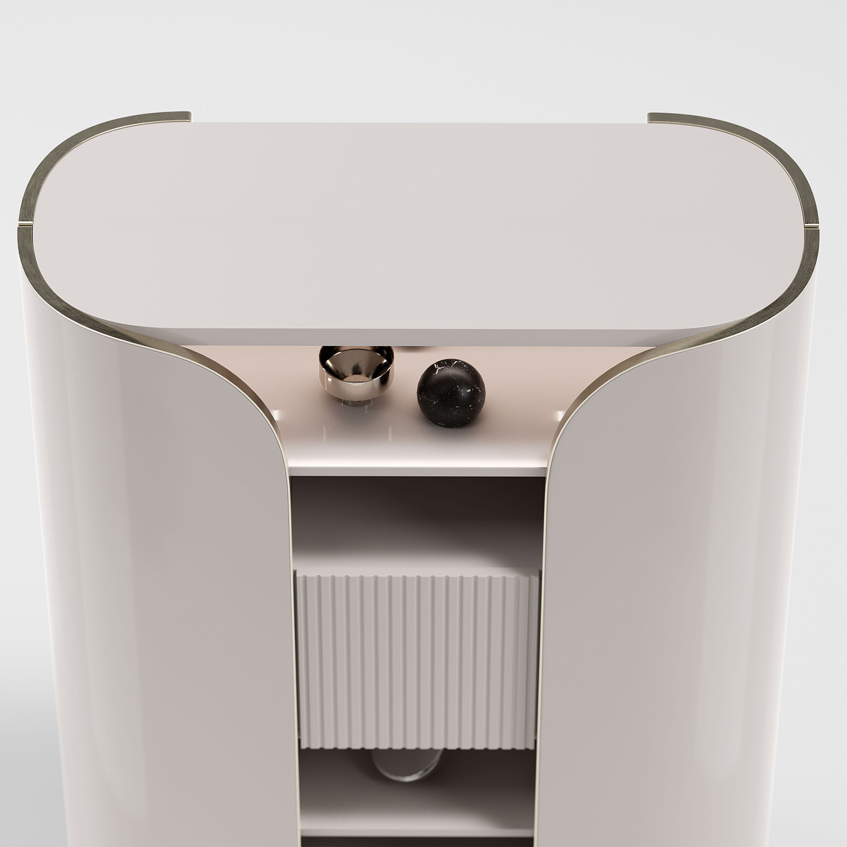 DUNA by Capital Collection - Credenza in pelle con ante a battente - 6