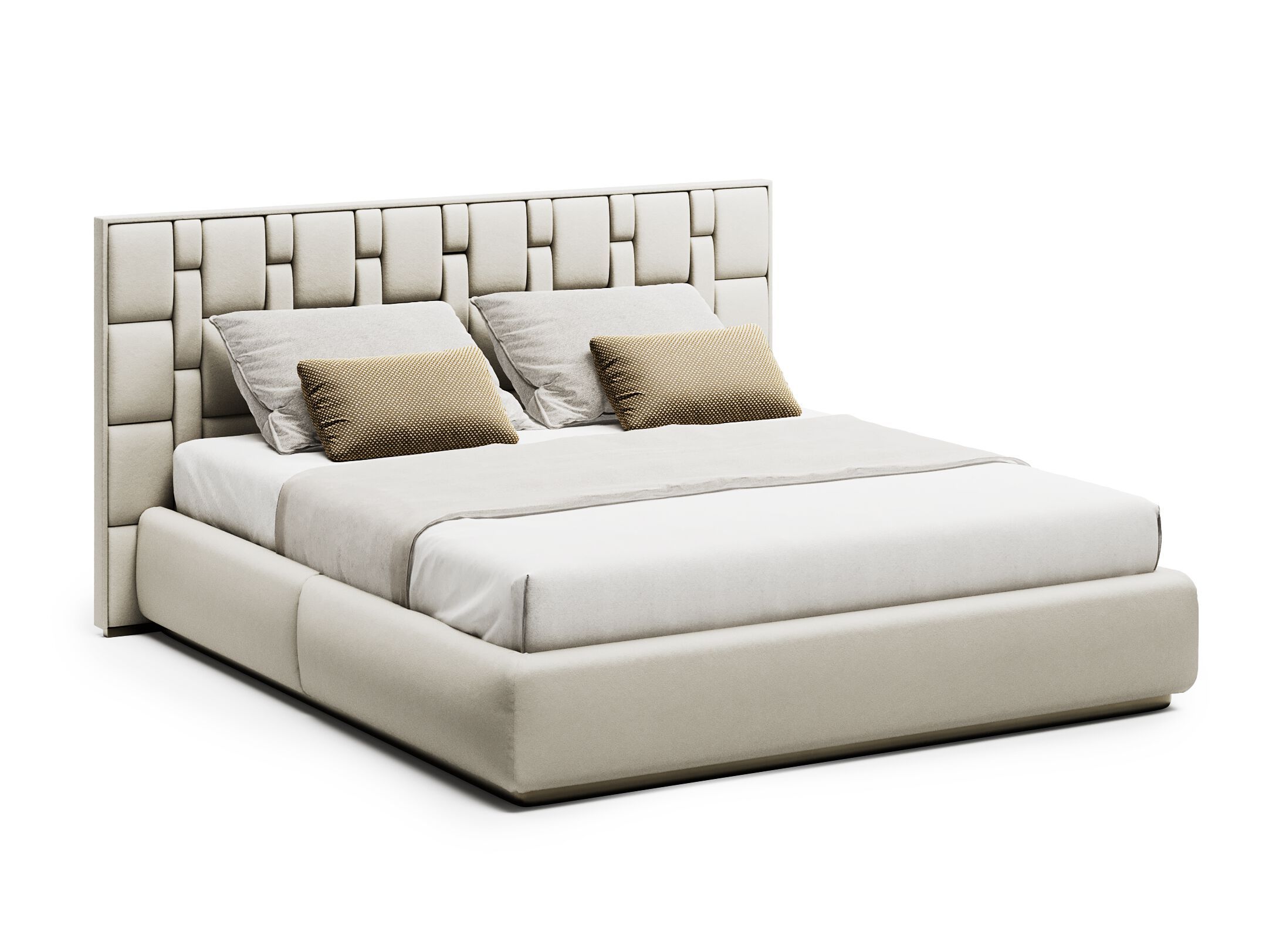 JUBILEE PLUS L by Capital Collection - Letto king size in pelle con testiera imbottita
