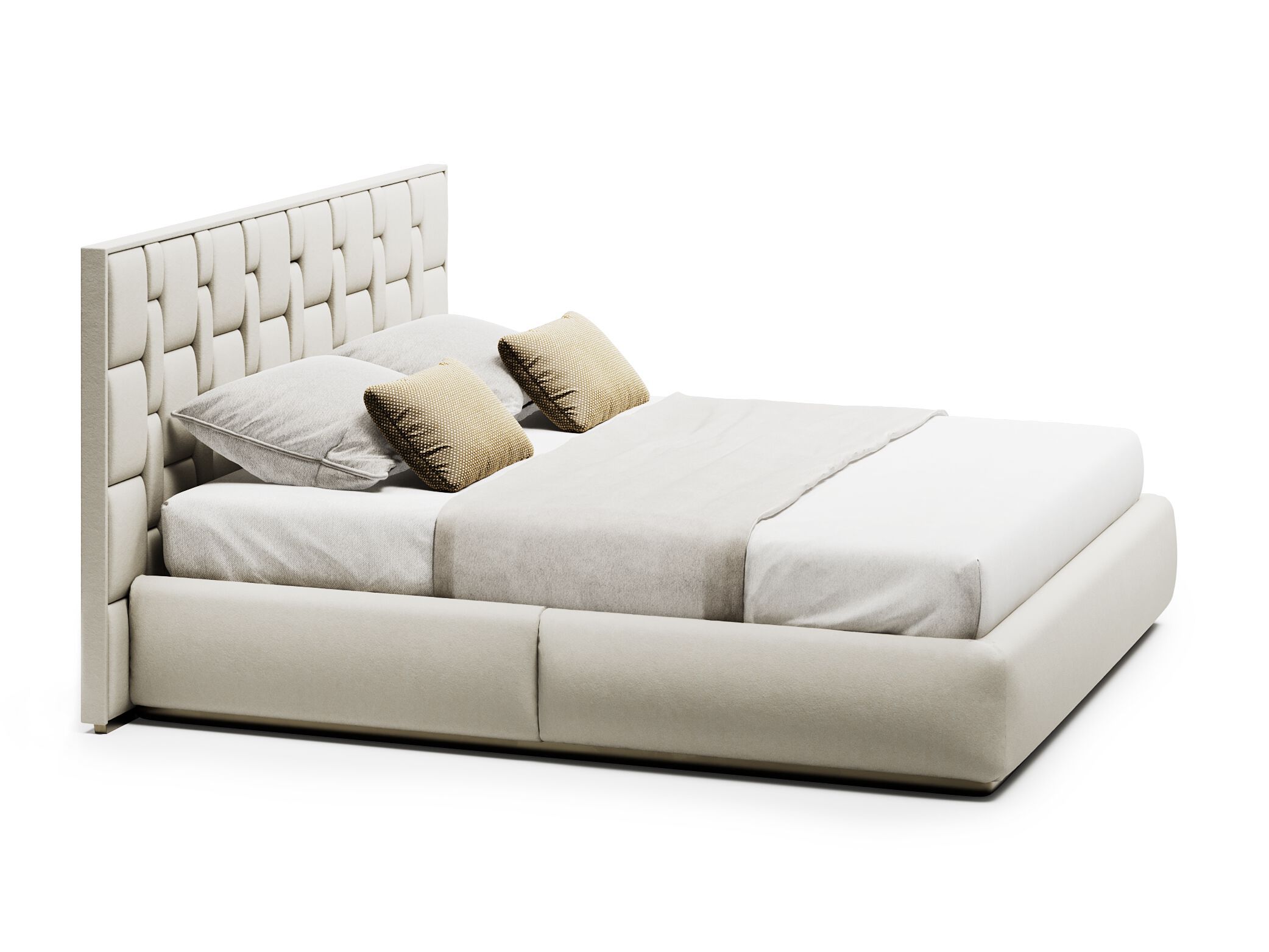 JUBILEE PLUS L by Capital Collection - Letto king size in pelle con testiera imbottita - 2