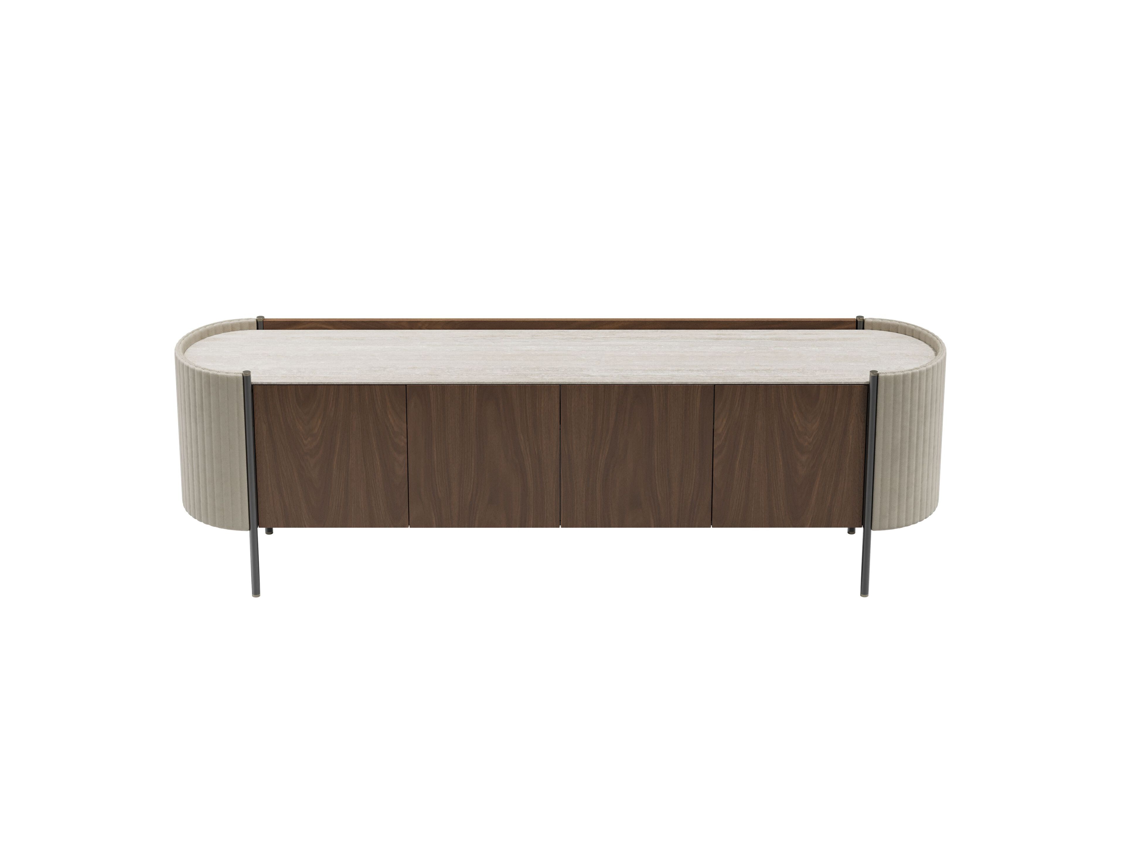 KARIN by Capital Collection - Madia in legno con piano in marmo e ante a battente - 31