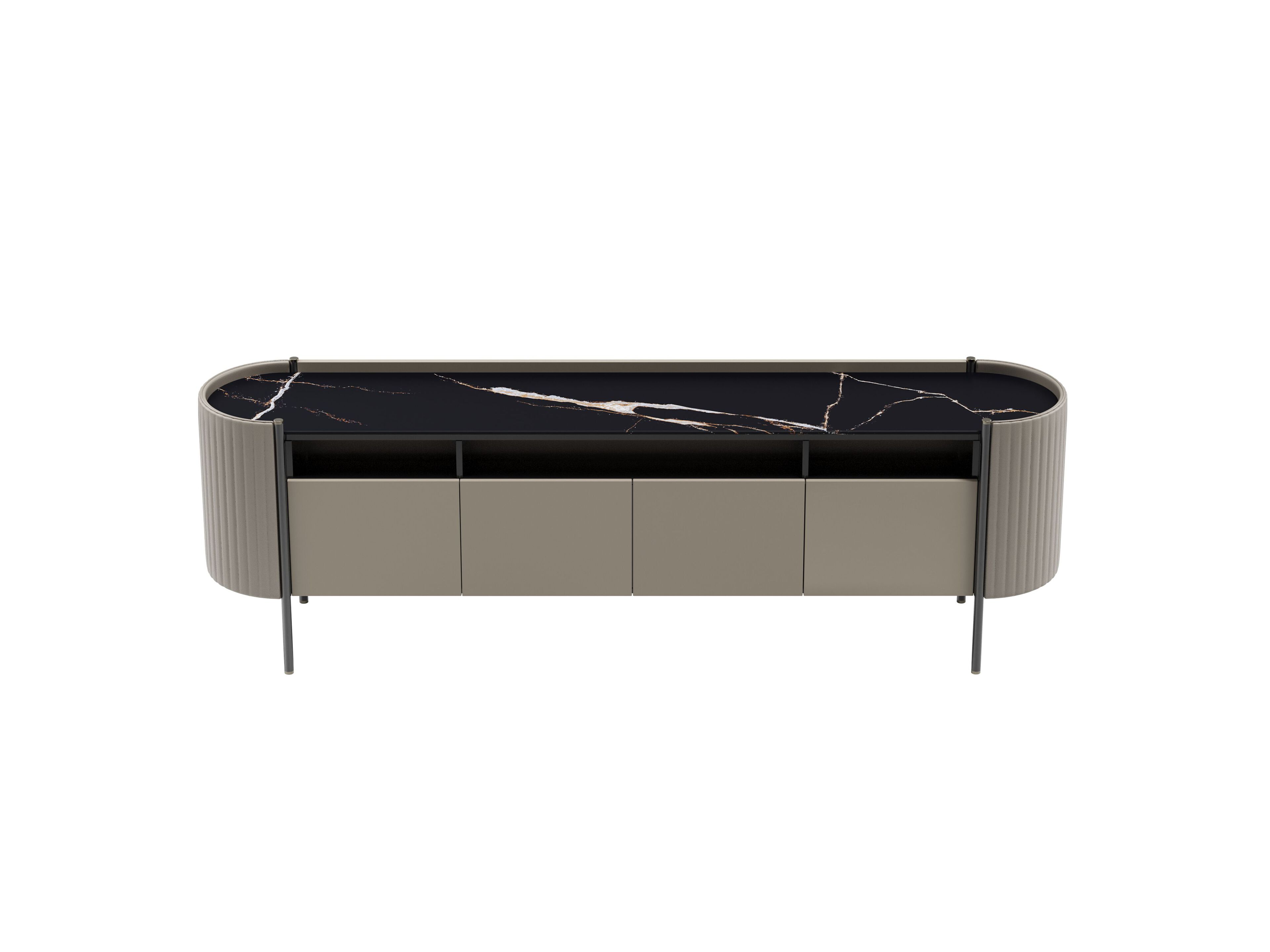 KARIN by Capital Collection - Madia in legno con piano in marmo e ante a battente - 38