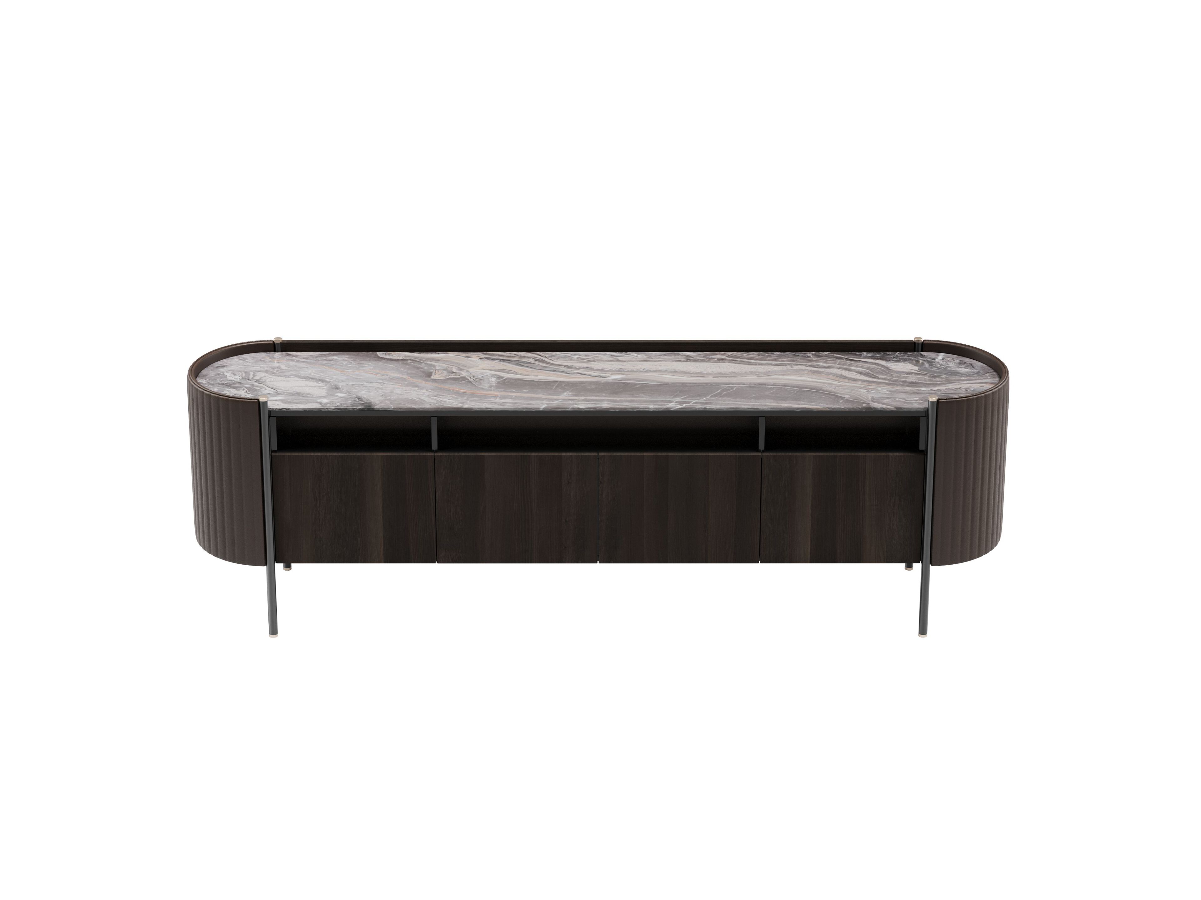 KARIN by Capital Collection - Madia in legno con piano in marmo e ante a battente - 21