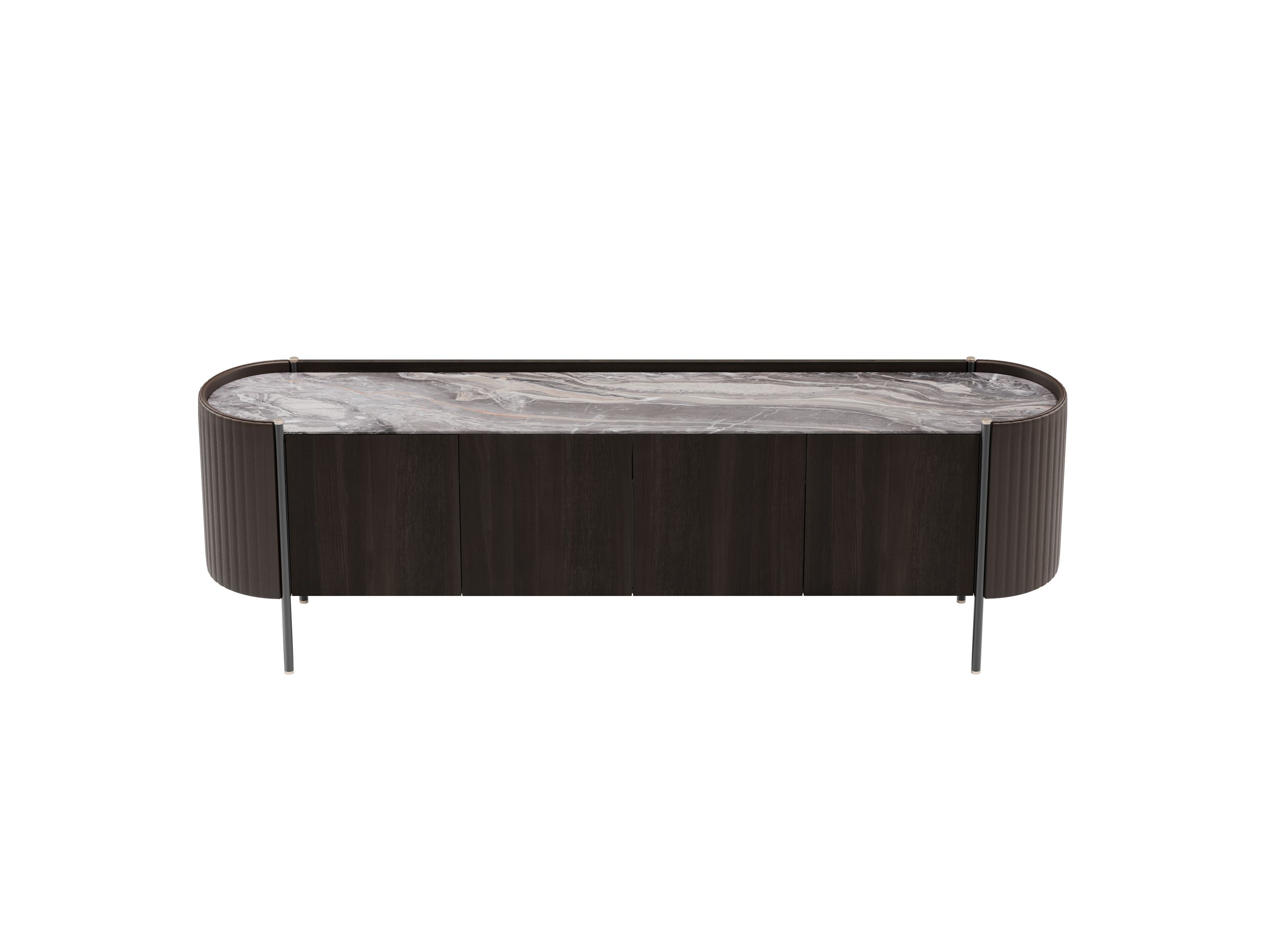 KARIN by Capital Collection - Madia in legno con piano in marmo e ante a battente - 26