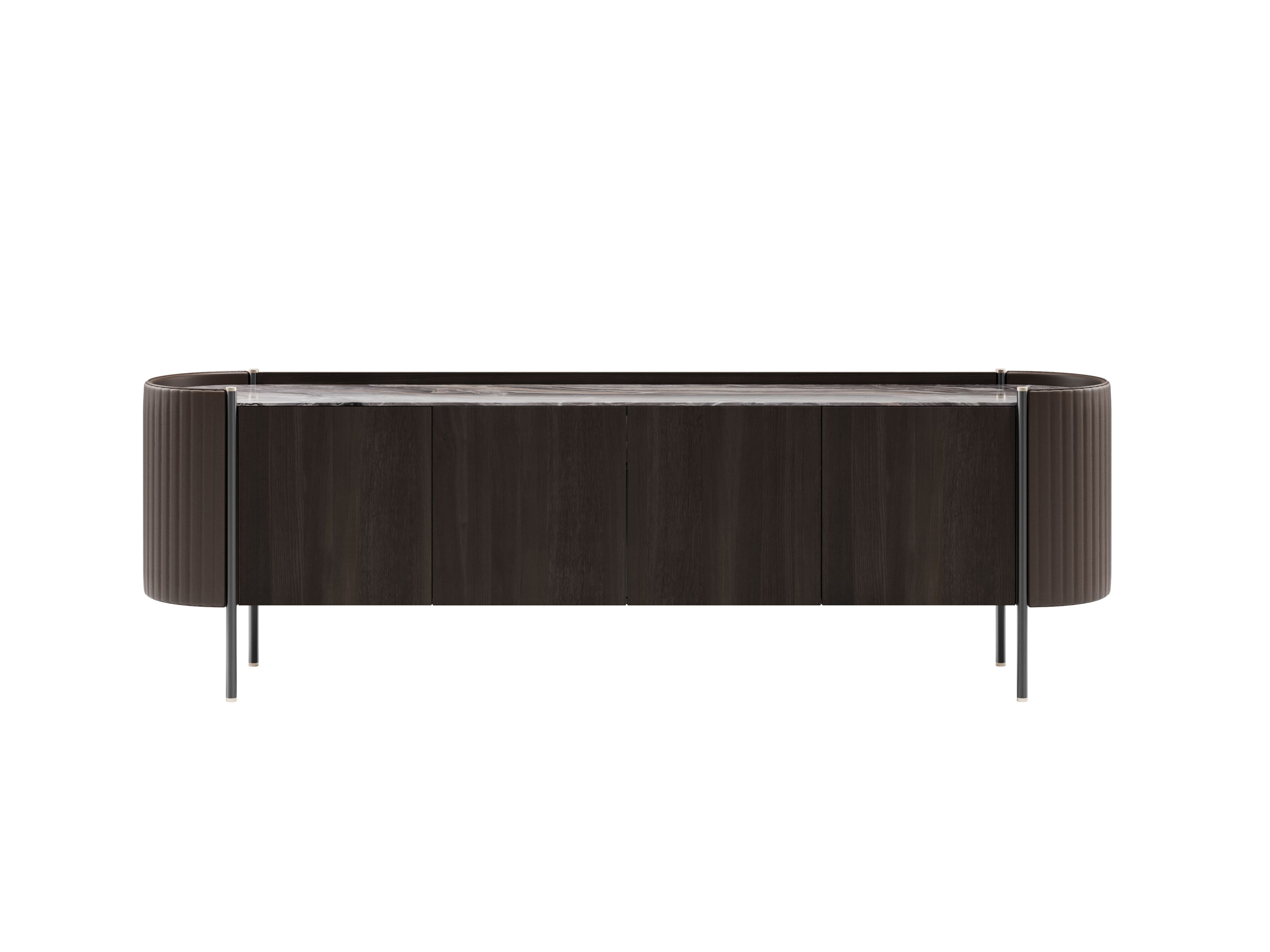 KARIN by Capital Collection - Madia in legno con piano in marmo e ante a battente - 25