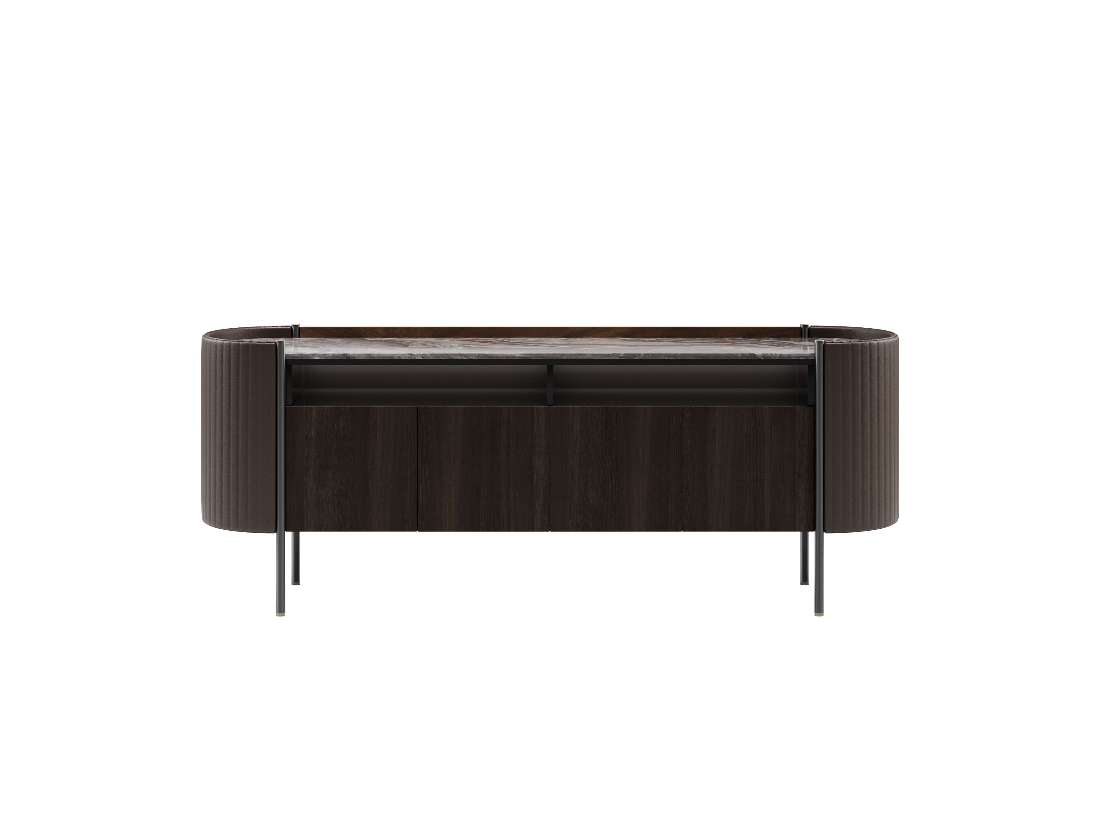 KARIN by Capital Collection - Madia in legno con piano in marmo e ante a battente - 39