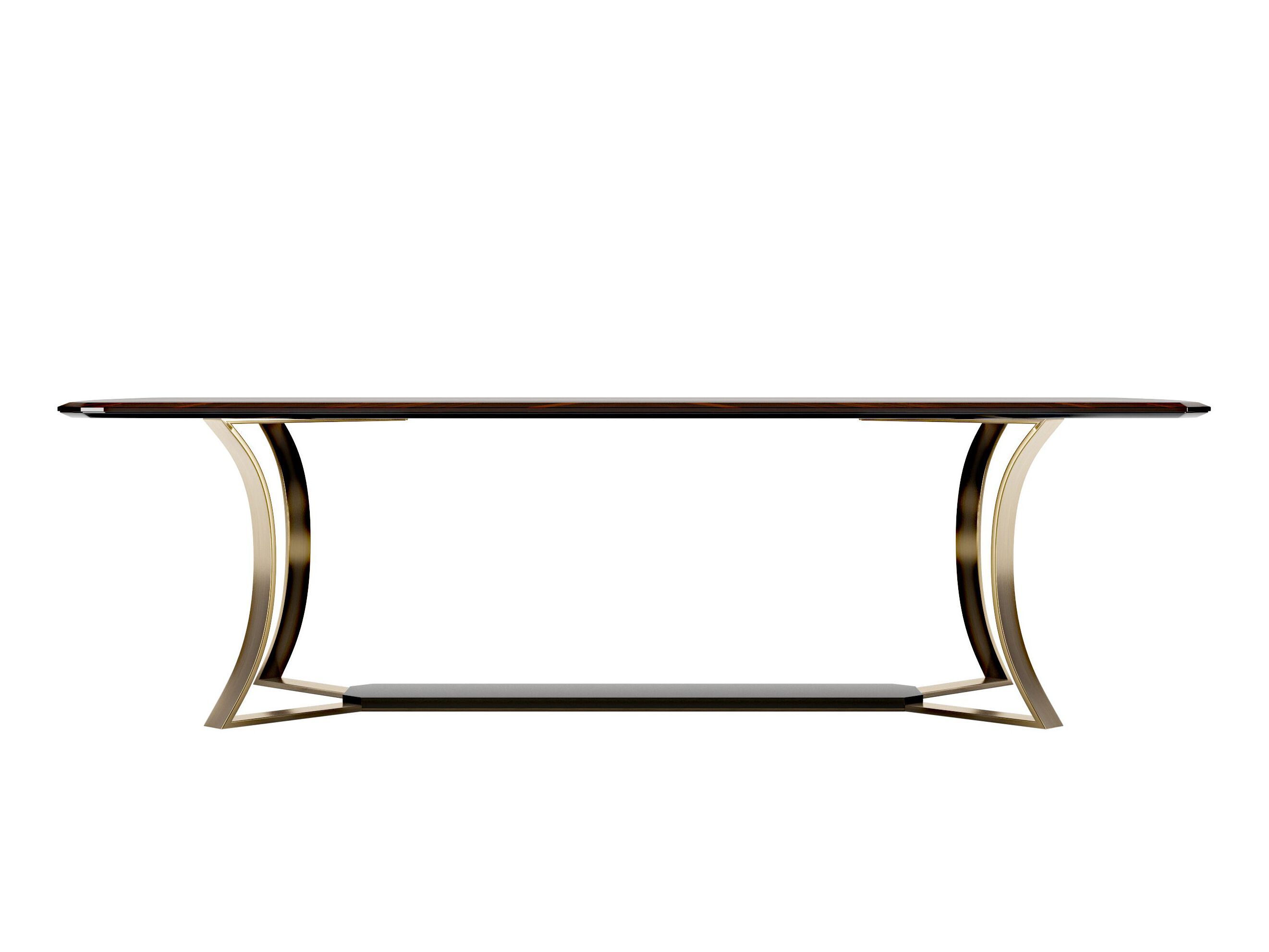 MUST R by Capital Collection - Tavolo da pranzo rettangolare in legno e metallo