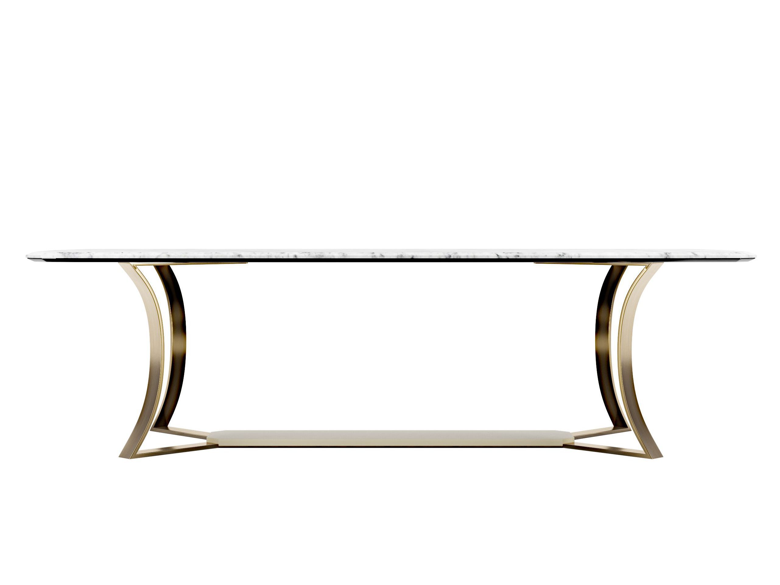 MUST R by Capital Collection - Tavolo rettangolare in marmo e metallo - 3