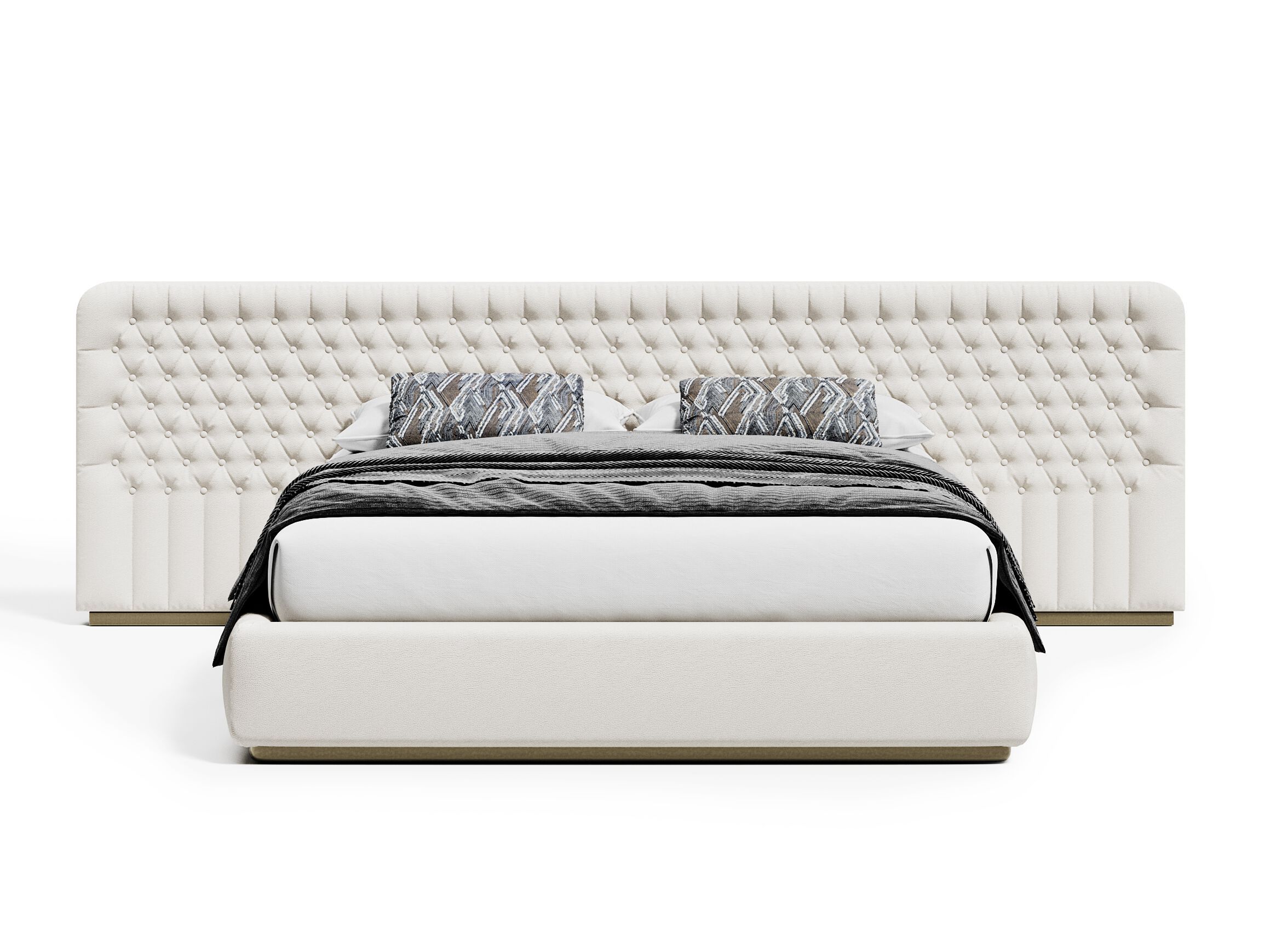 OPERA by Capital Collection - Letto matrimoniale in pelle con testiera capitonné - 3