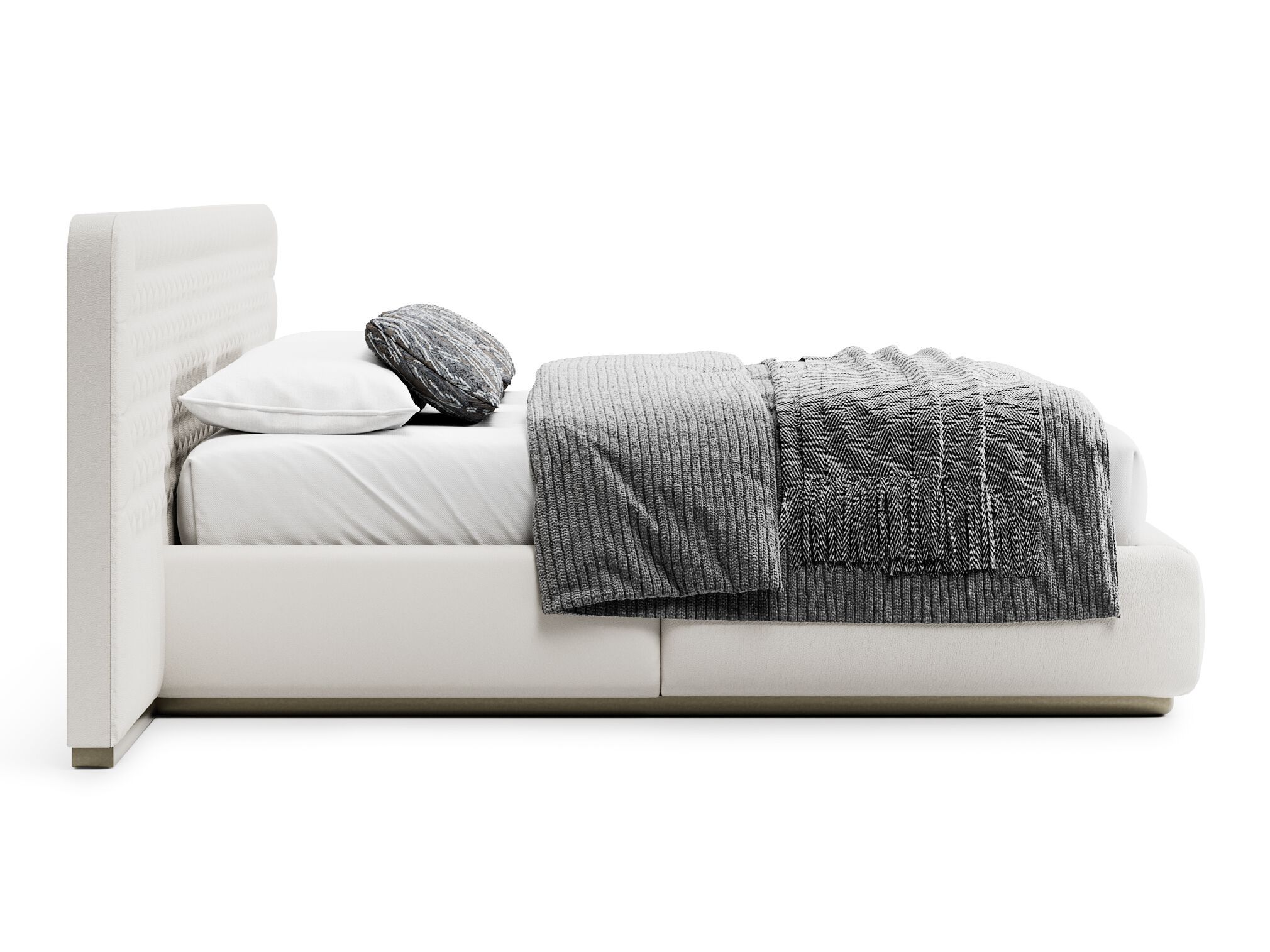 OPERA by Capital Collection - Letto matrimoniale in pelle con testiera capitonné - 5