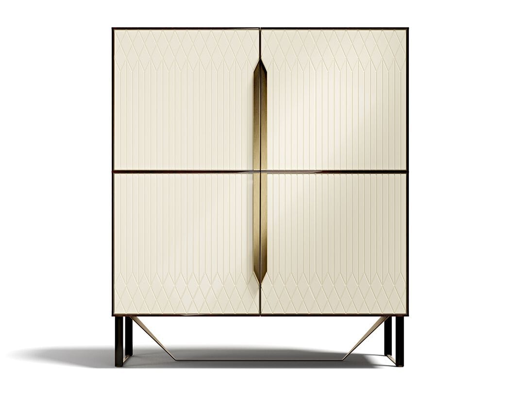 PRISMA by Capital Collection - Mobile bar in legno con illuminazione integrata