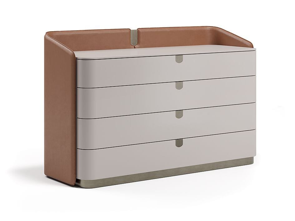 SUITE by Capital Collection - Cassettiera rivestita in pelle