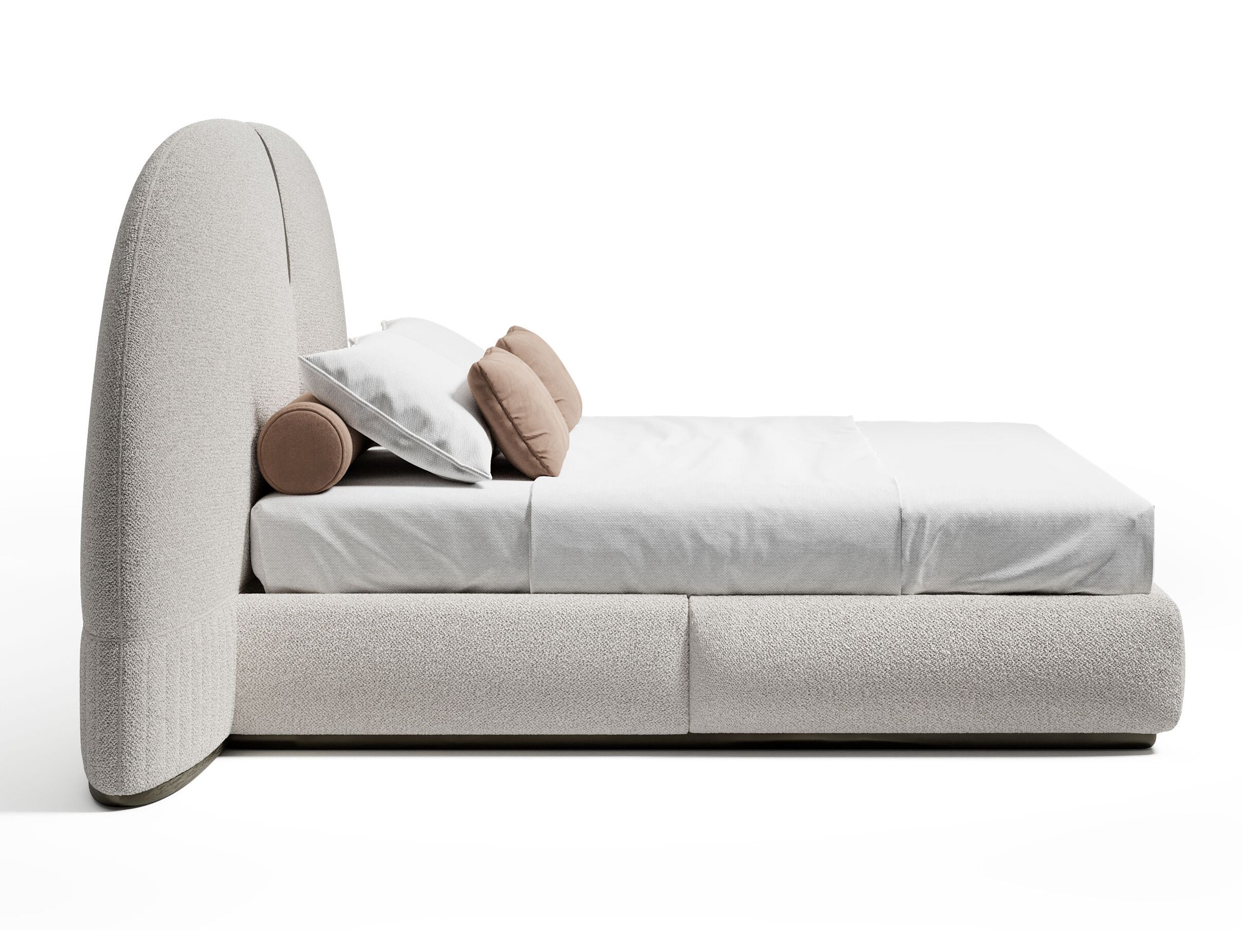 SUITE by Capital Collection - Letto matrimoniale in pelle con testiera imbottita - 4