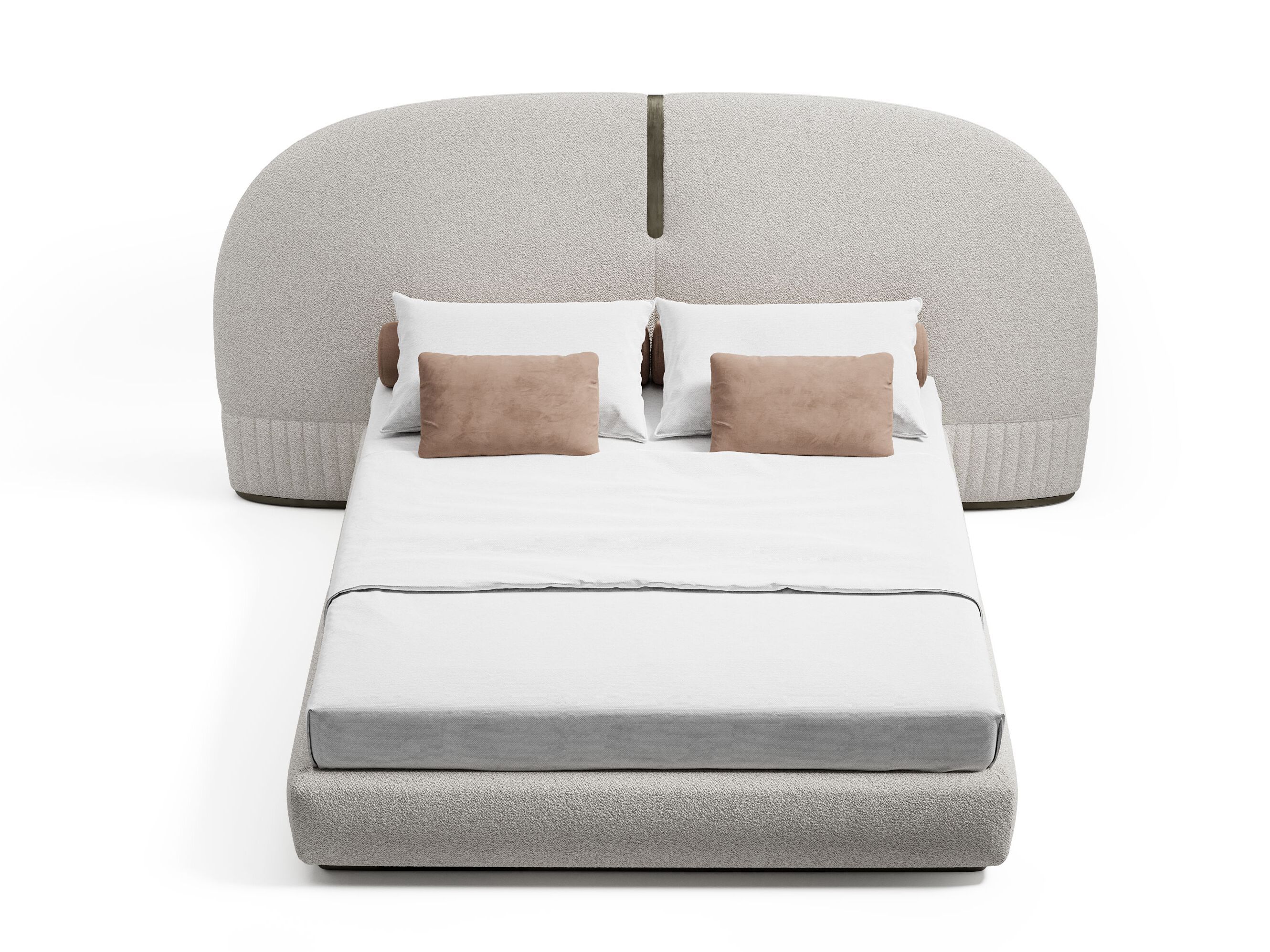 SUITE by Capital Collection - Letto matrimoniale in pelle con testiera imbottita - 5