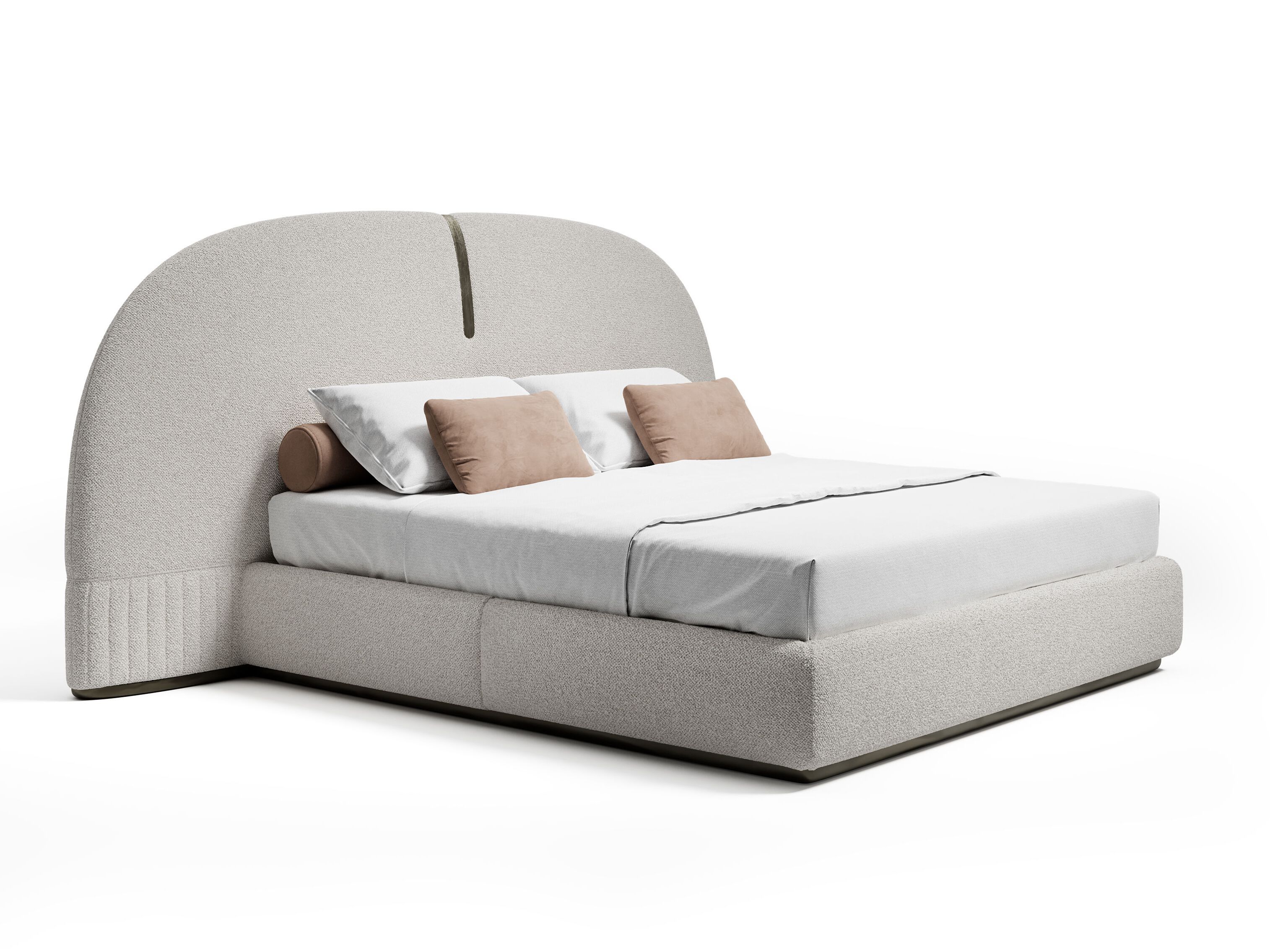 SUITE by Capital Collection - Letto matrimoniale in pelle con testiera imbottita
