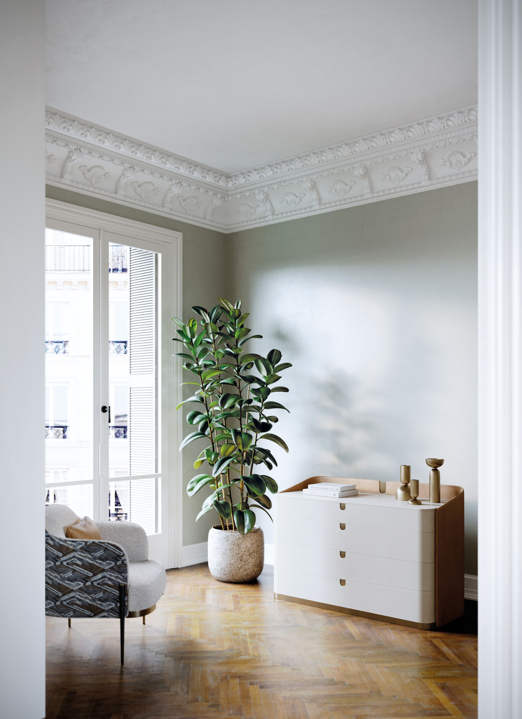 SUITE by Capital Collection - Cassettiera rivestita in pelle - 13