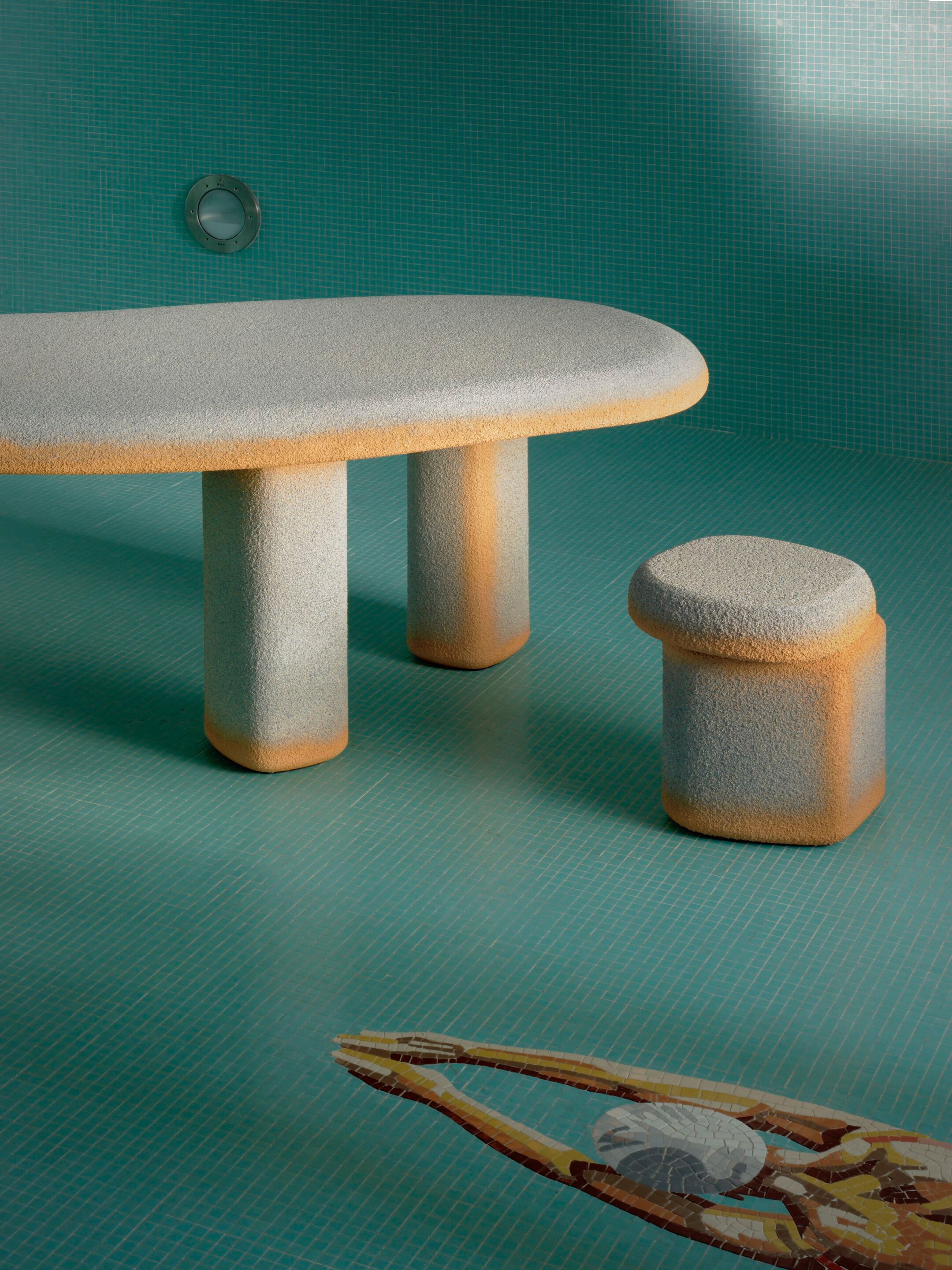 LAZZARO by Cimento - Sgabello basso in Cimento® - 7