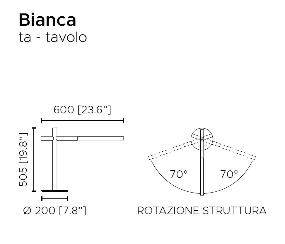 Dimensions BIANCA TA