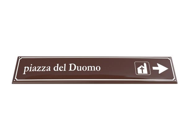 Targa profilo convesso by Lazzari - Targa per toponomastica - 2