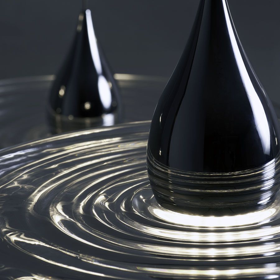 Lampada a sospensione a LED in Pyrex® con trattamento fotocatalitico ...