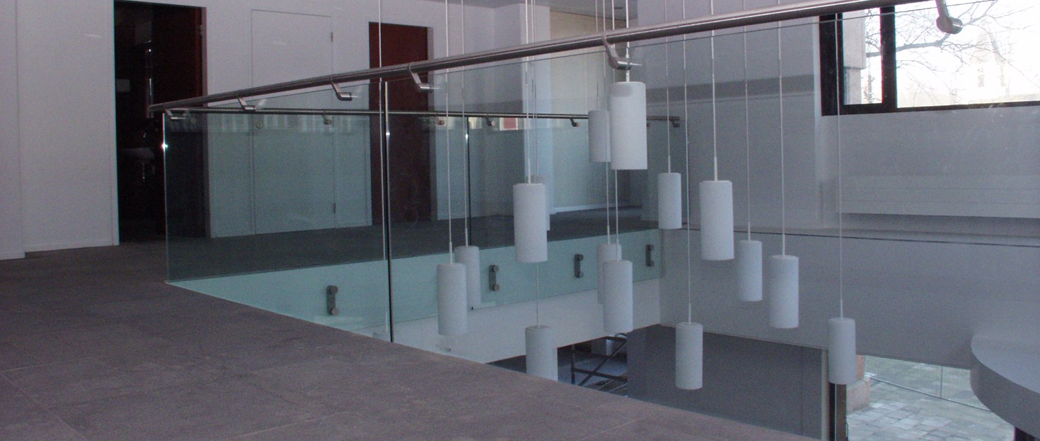 LED Window railing D LINE BLOK EASY GLASS By Q-RAILING ITALIA