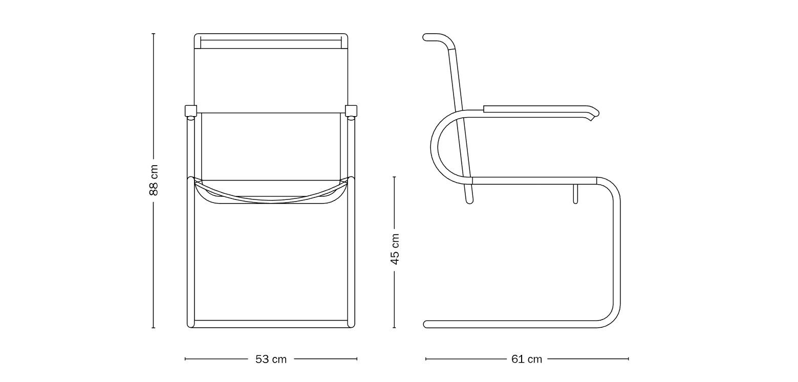 D40 チェア By TECTA | design Marcel Breuer
