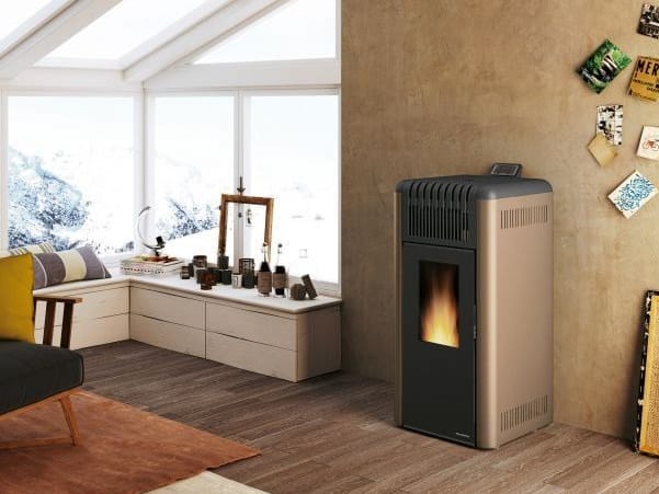 DANI NEW by PALAZZETTI - Stufa a pellet in acciaio e vetro classe A+