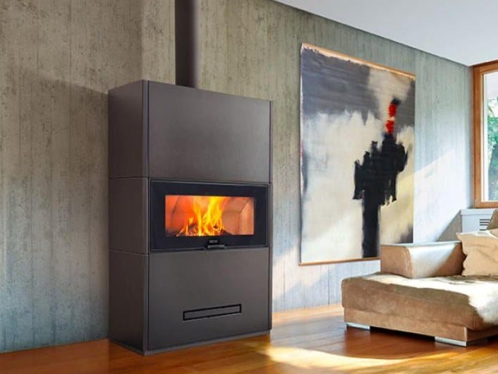 DAVOS by Piazzetta - Stufa a legna centrale classe A