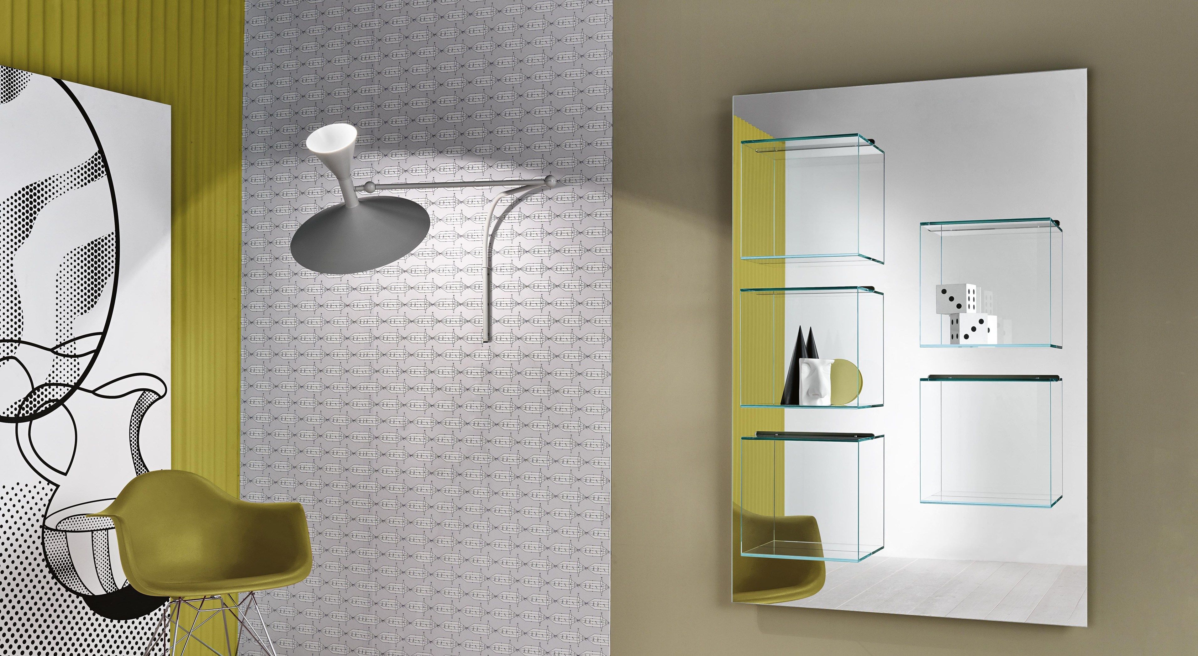 Wallmounted ceramic bookcase DAZIBAO CERAMIC By Tonelli Design design