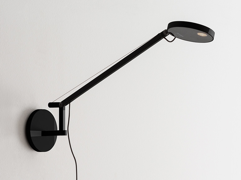 DEMETRA MICRO LED aluminium wall lamp with swing arm By Artemide ...