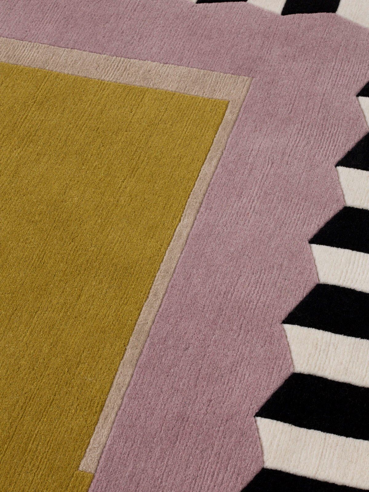 DENTELLE by cc-tapis - Tappeto annodato a mano in cotone e lana Himalayana - 5