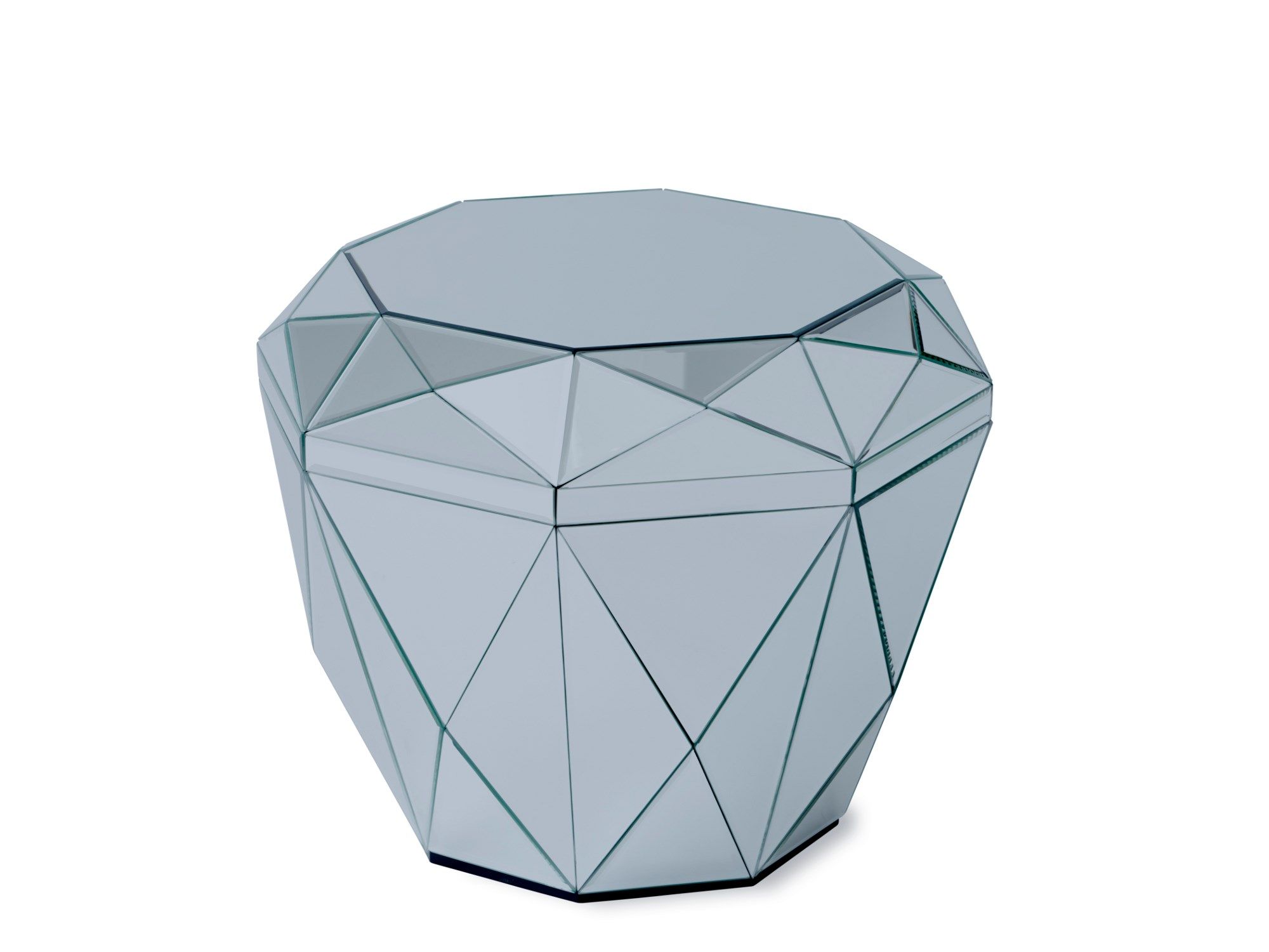 Square mirrored glass coffee table for living room DIAMOND TABLE By