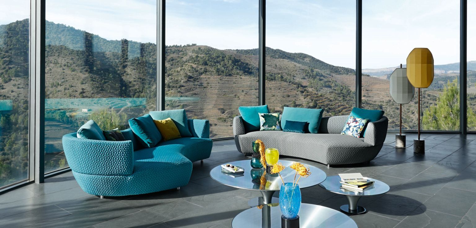 Divano in tessuto a 3 posti DIGITAL By Roche Bobois