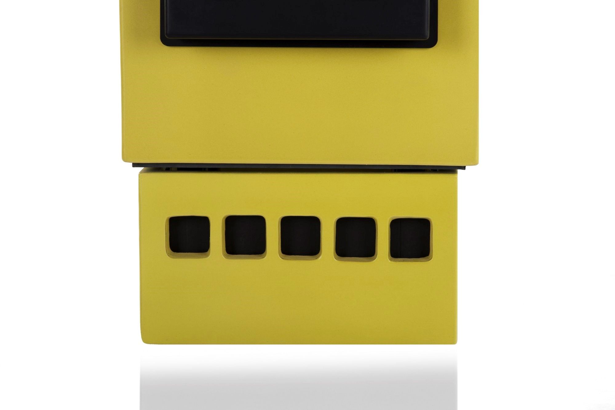 DINAMICA QUADRA by LA CASTELLAMONTE - Stufa a legna in ceramica - 9