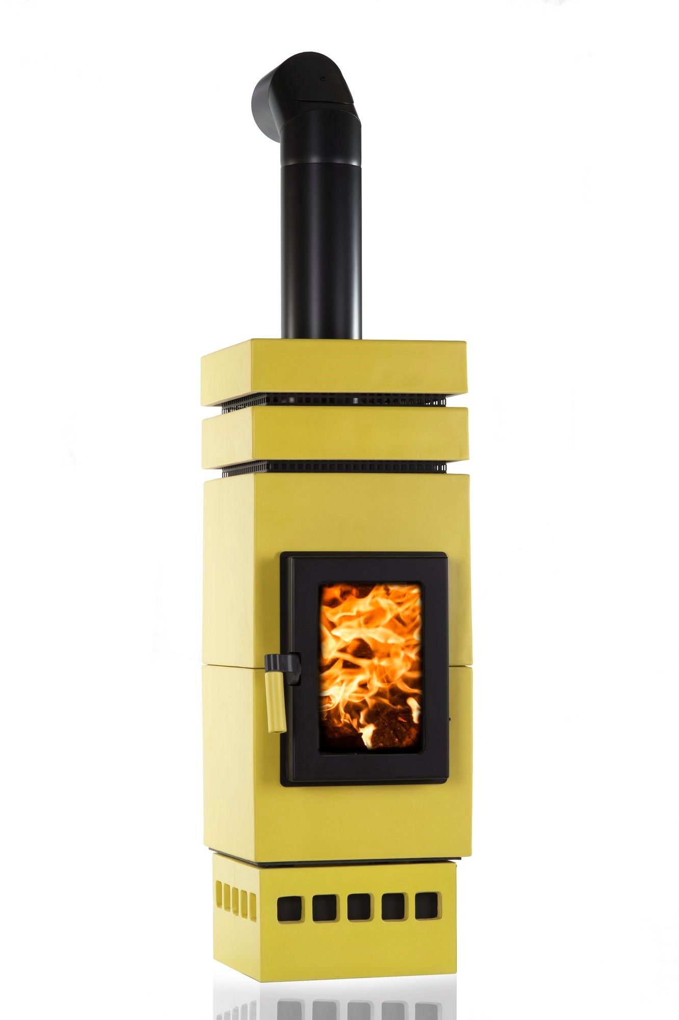 DINAMICA QUADRA by LA CASTELLAMONTE - Stufa a legna in ceramica - 4